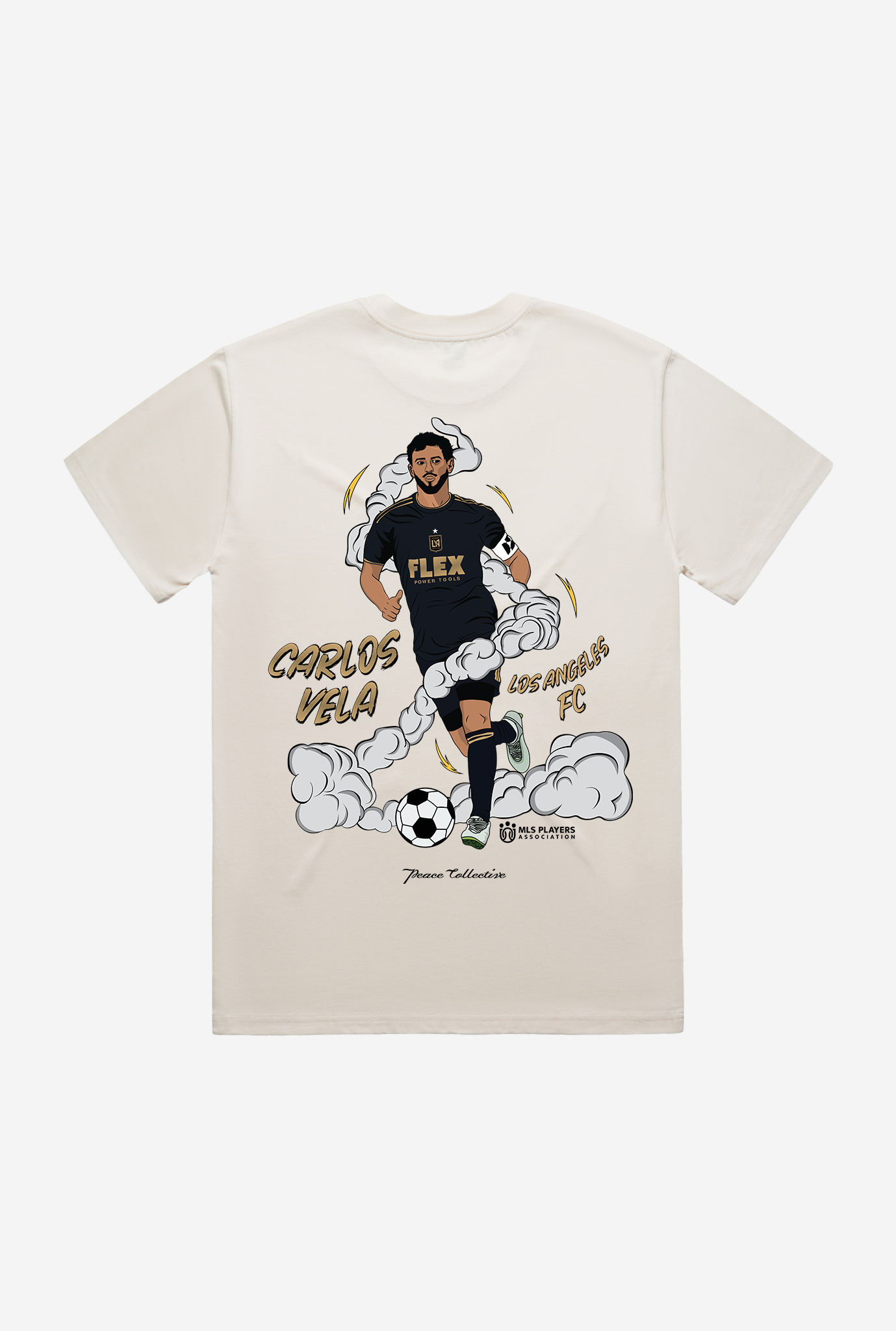 Carlos Vela Player Graphic Premium T-Shirt - Ivory