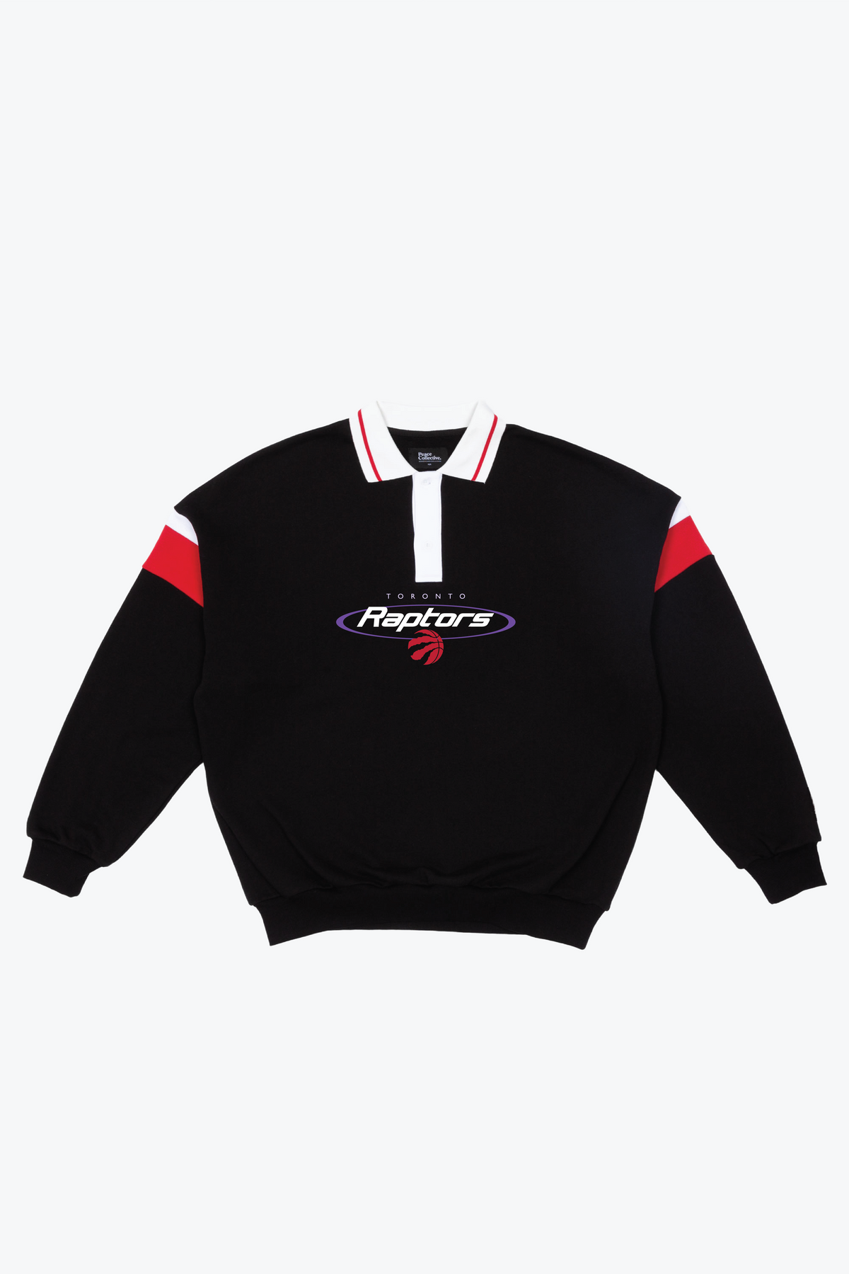 Toronto Raptors Vintage Oversized Rugby - Black / Red