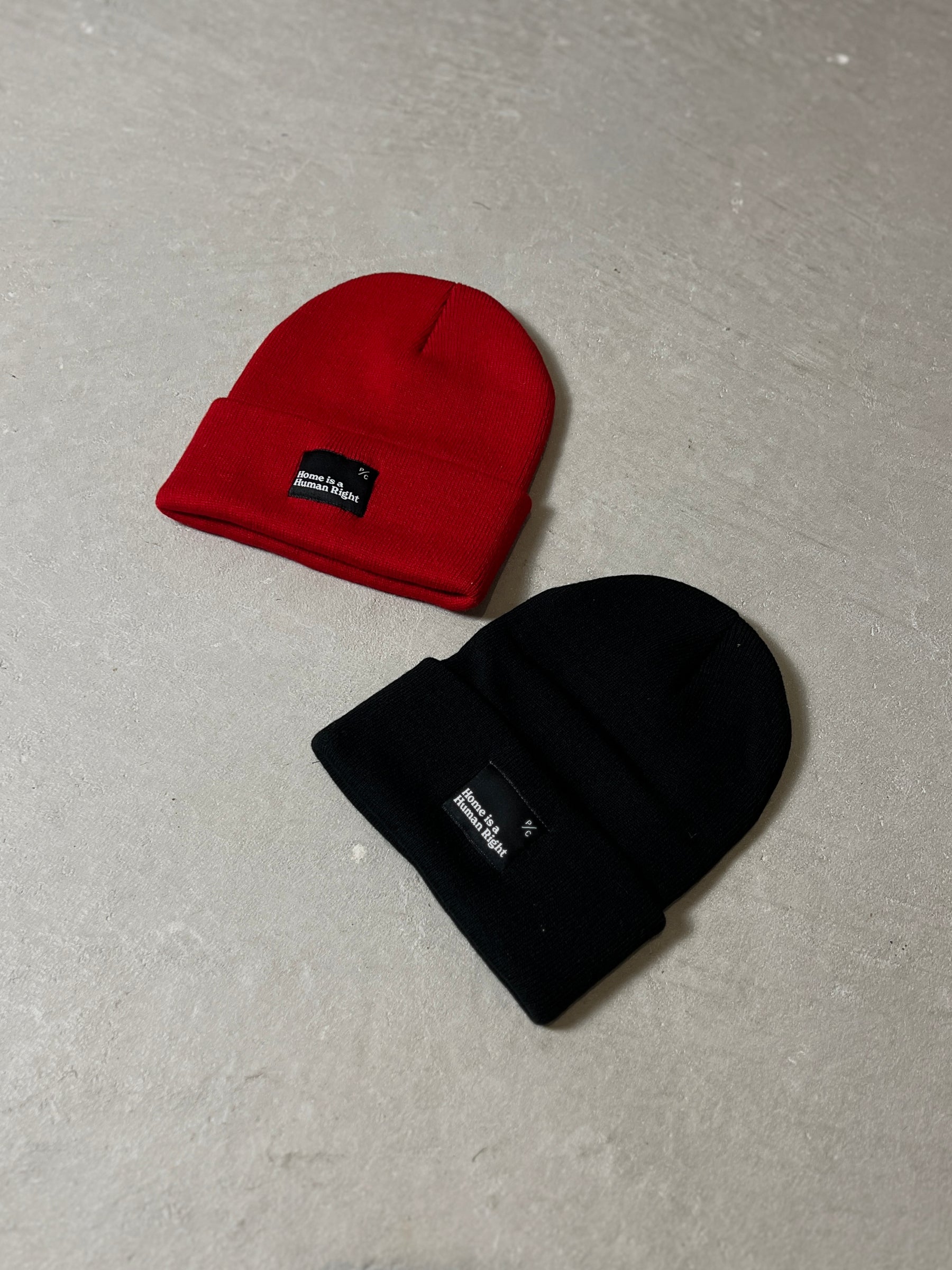 Home is a Human Right Toque - Red
