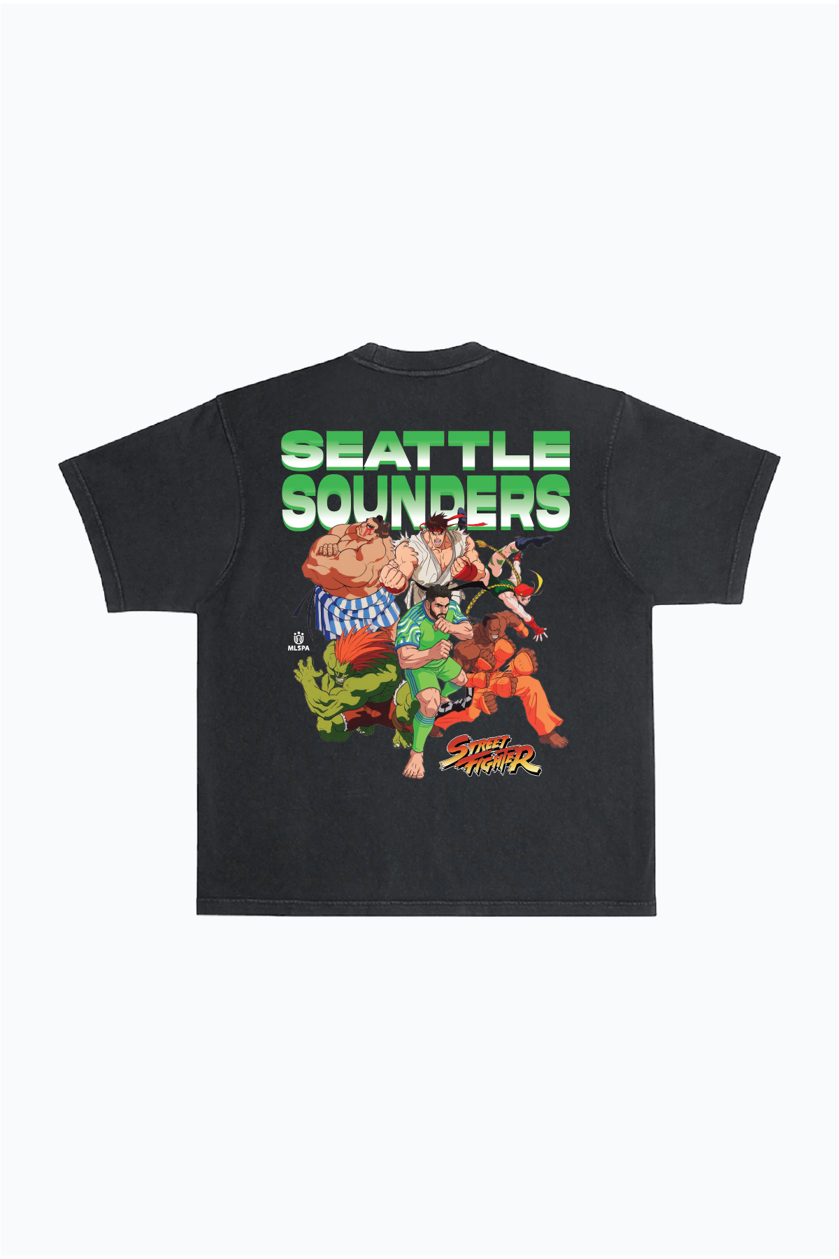 Seattle Sounders FC x Street Fighter All Fighters Premium T-Shirt - Black