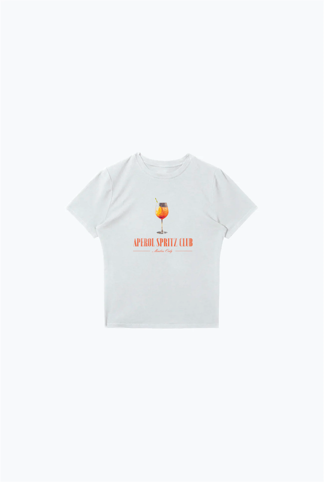 Aperol Spritz Club Baby Tee - White