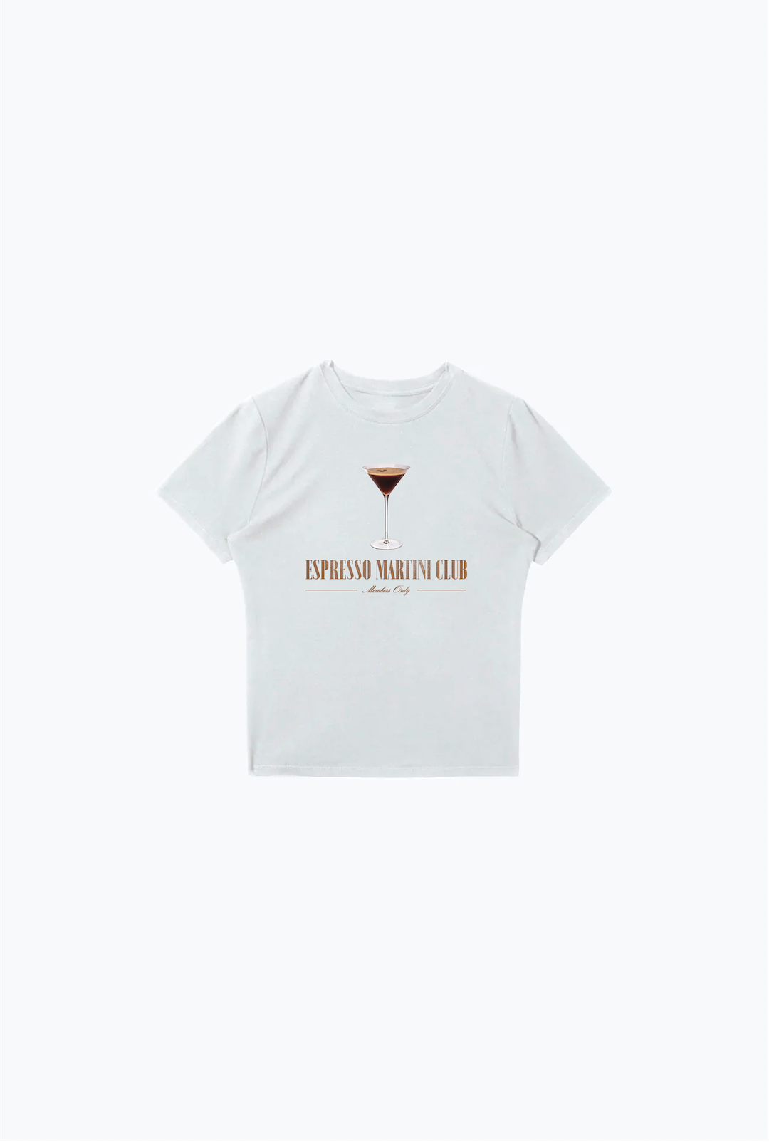 Espresso Martini Club Baby Tee - White