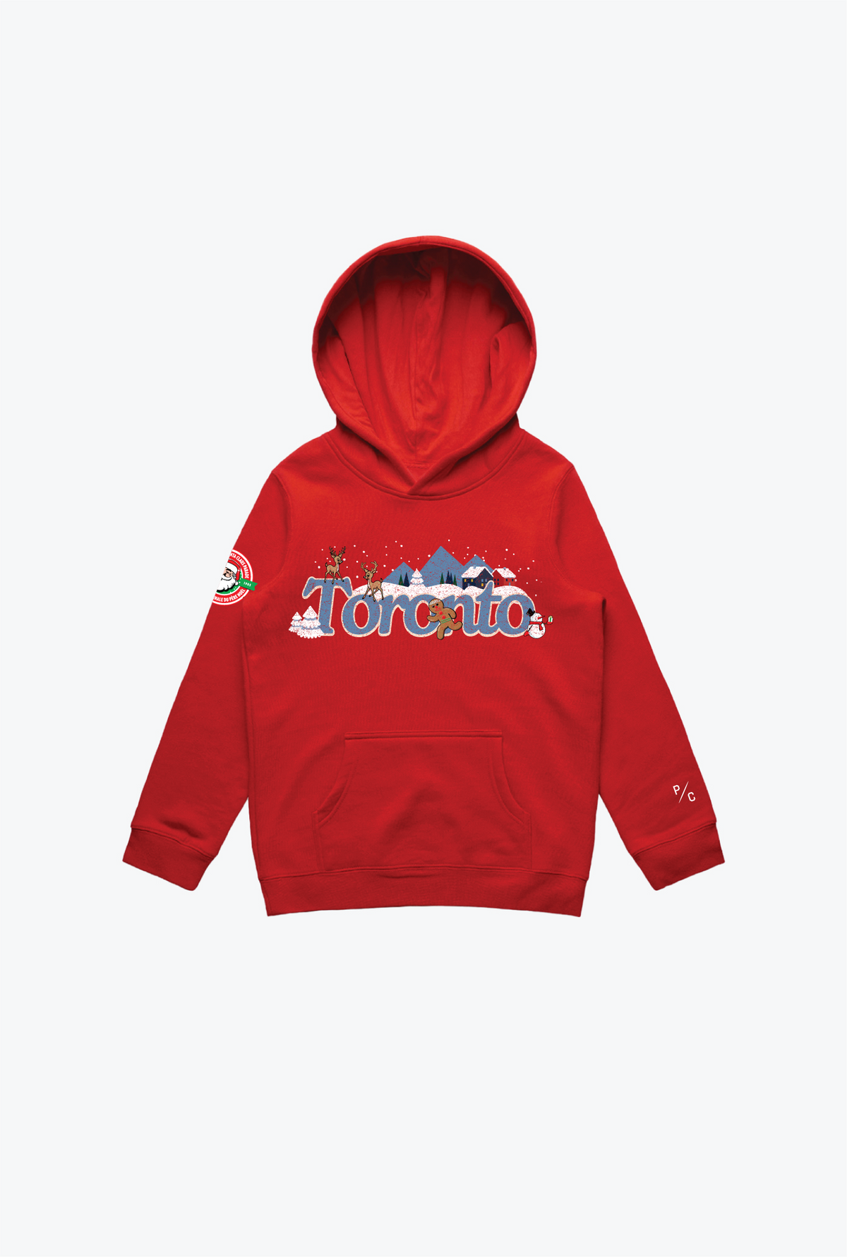P/C x Santa Claus Parade Kinder Hoodie - Rot