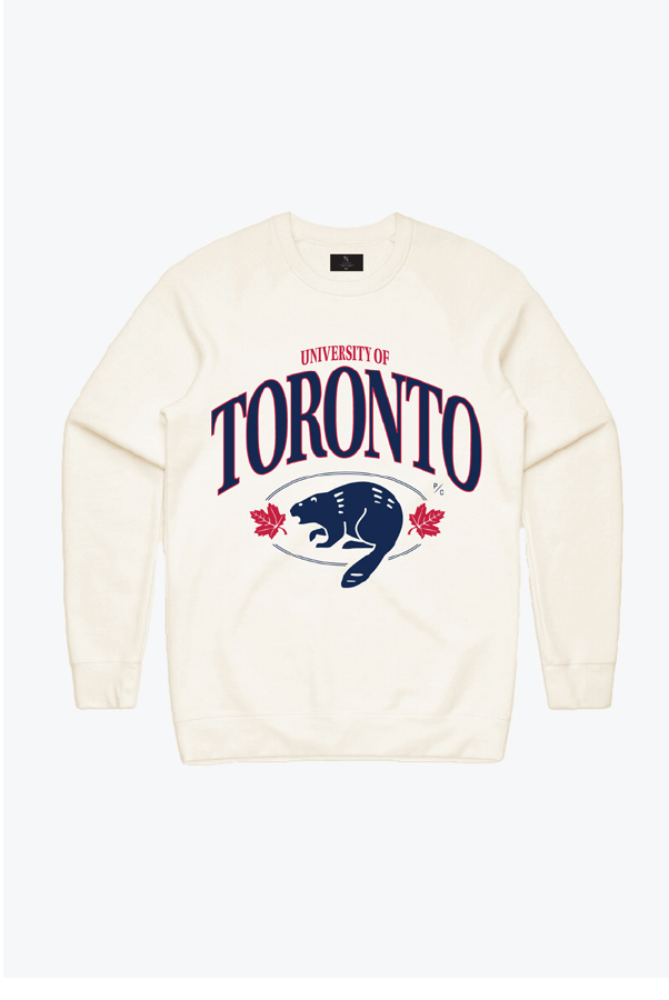 P/C x U Of Toronto Vintage Mascot Crewneck - Ivory