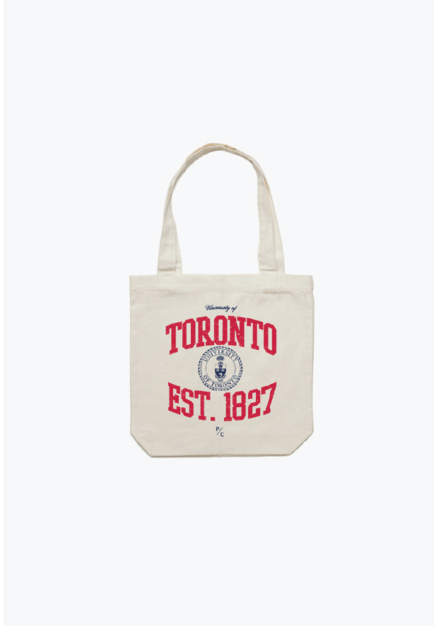 P/C x U Of Toronto Vintage Collegiate Graphic Tote Bag - Ivory