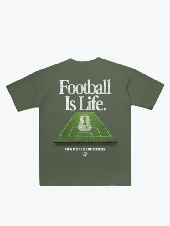 FIFA World Cup 2026™ Football is Life Heavyweight T-Shirt - Olive