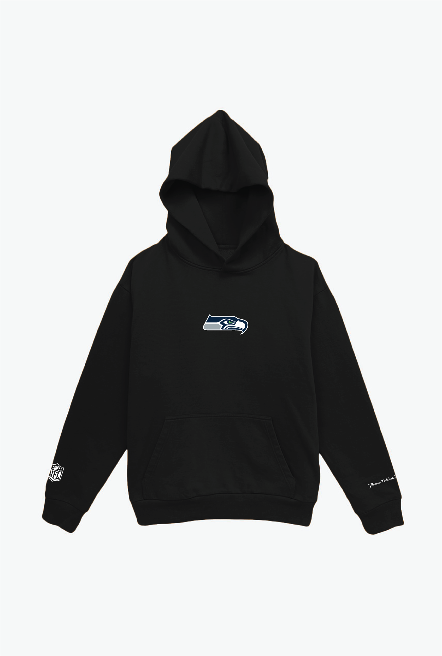 Seattle Seahawks Logo Heavyweight Hoodie - Black