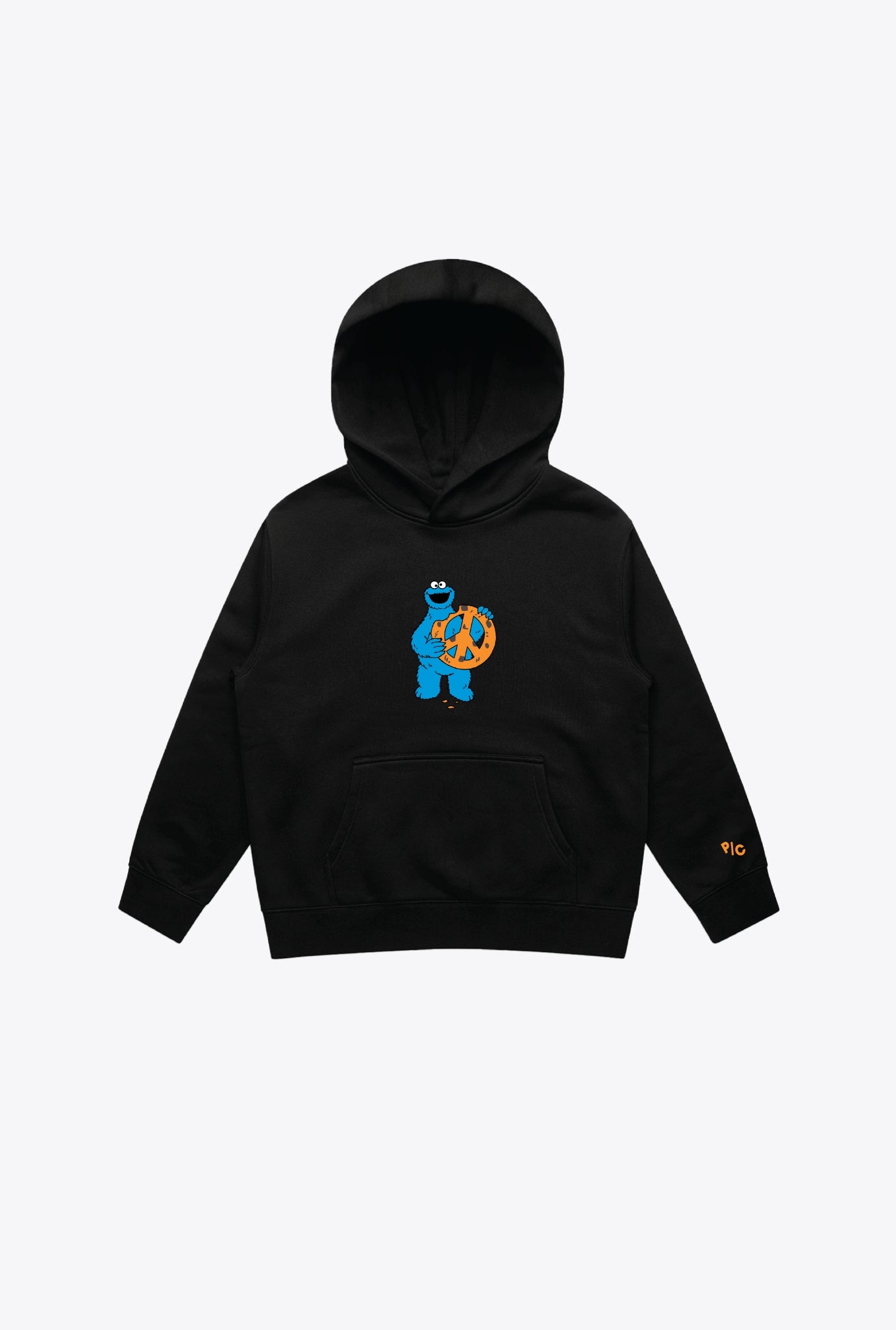 Sesame Street Cookie Monster Kids Hoodie - Black