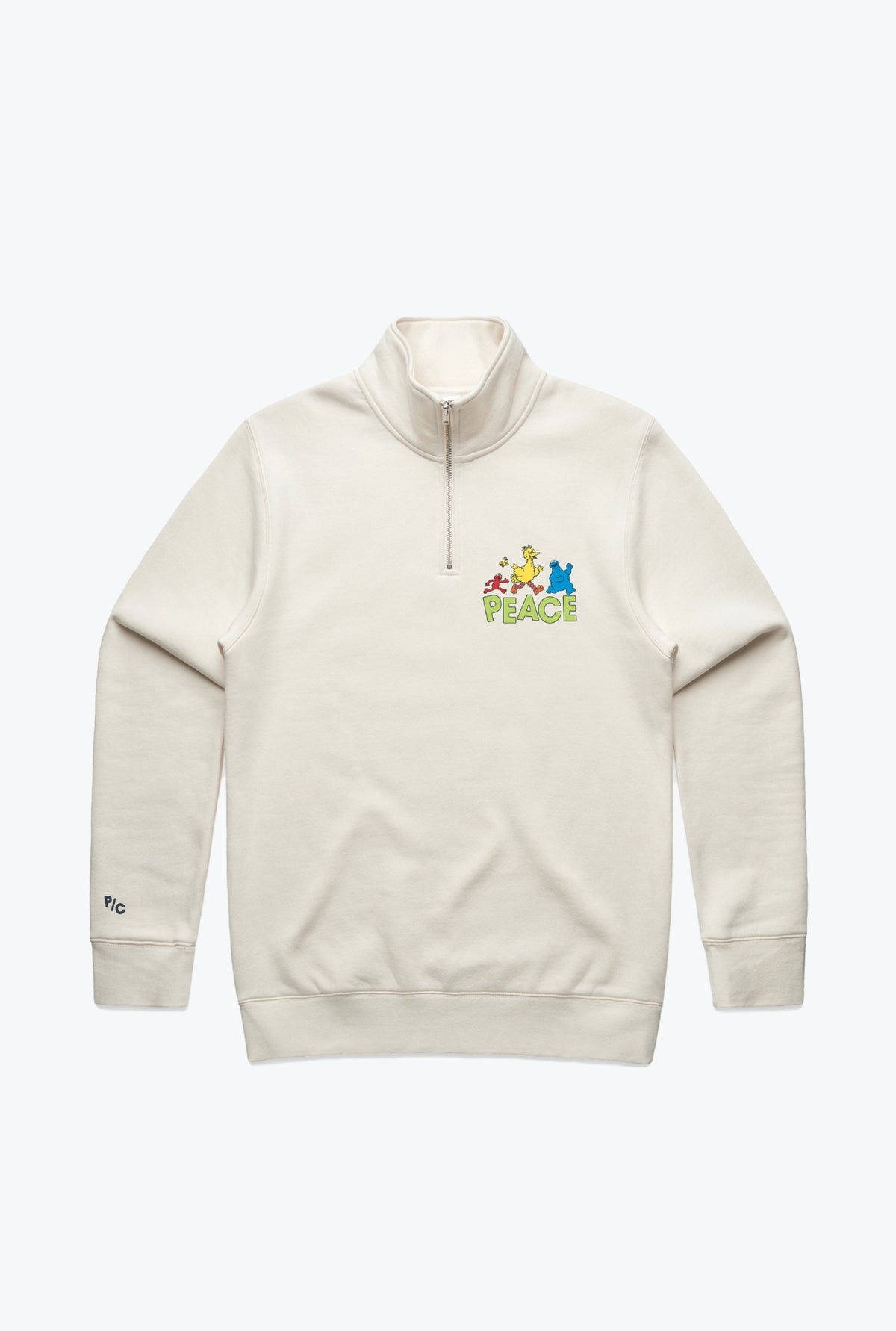 Sesame Street Quarter Zip - Ivory