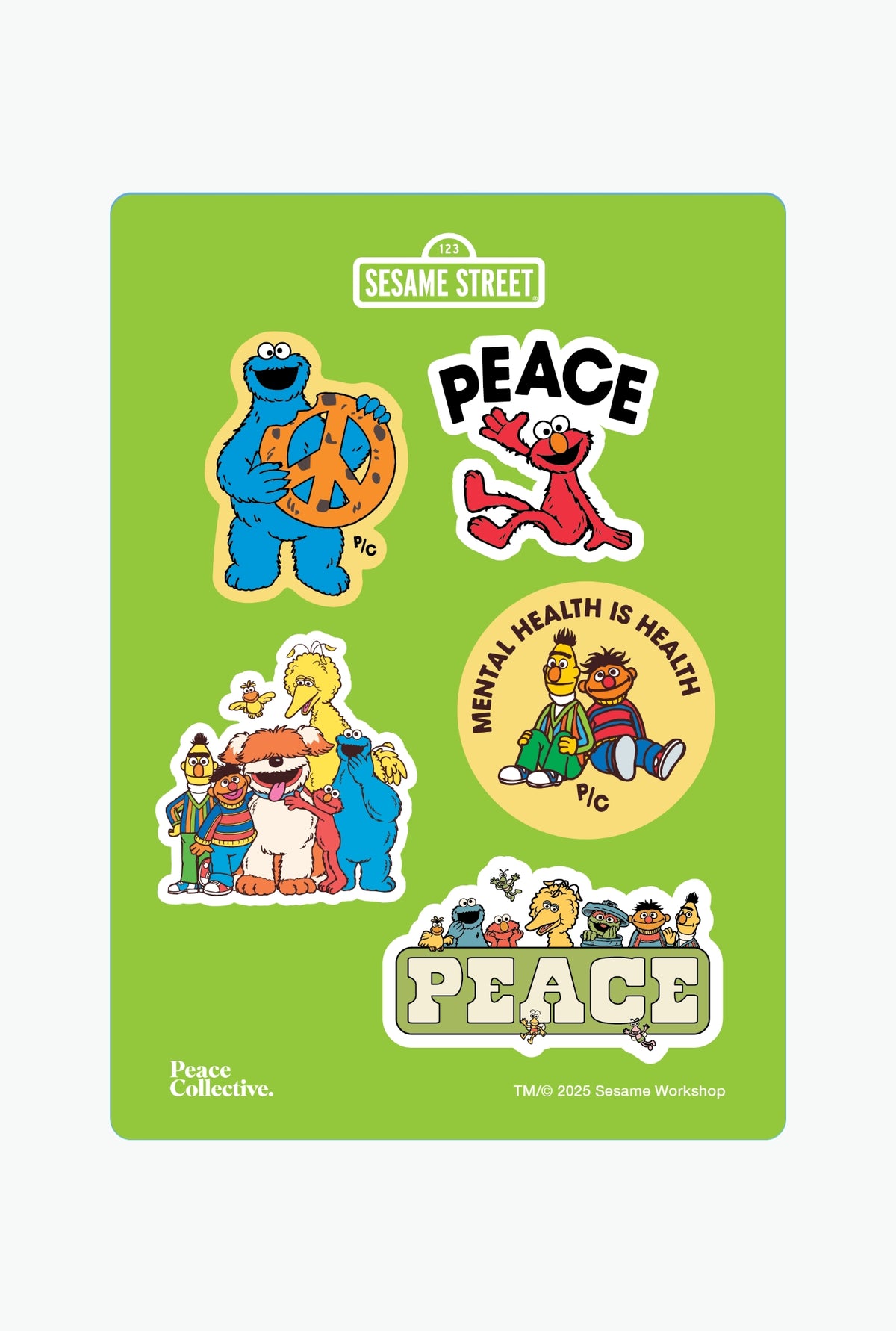 Sesame Street Sticker Sheet - Multicolour