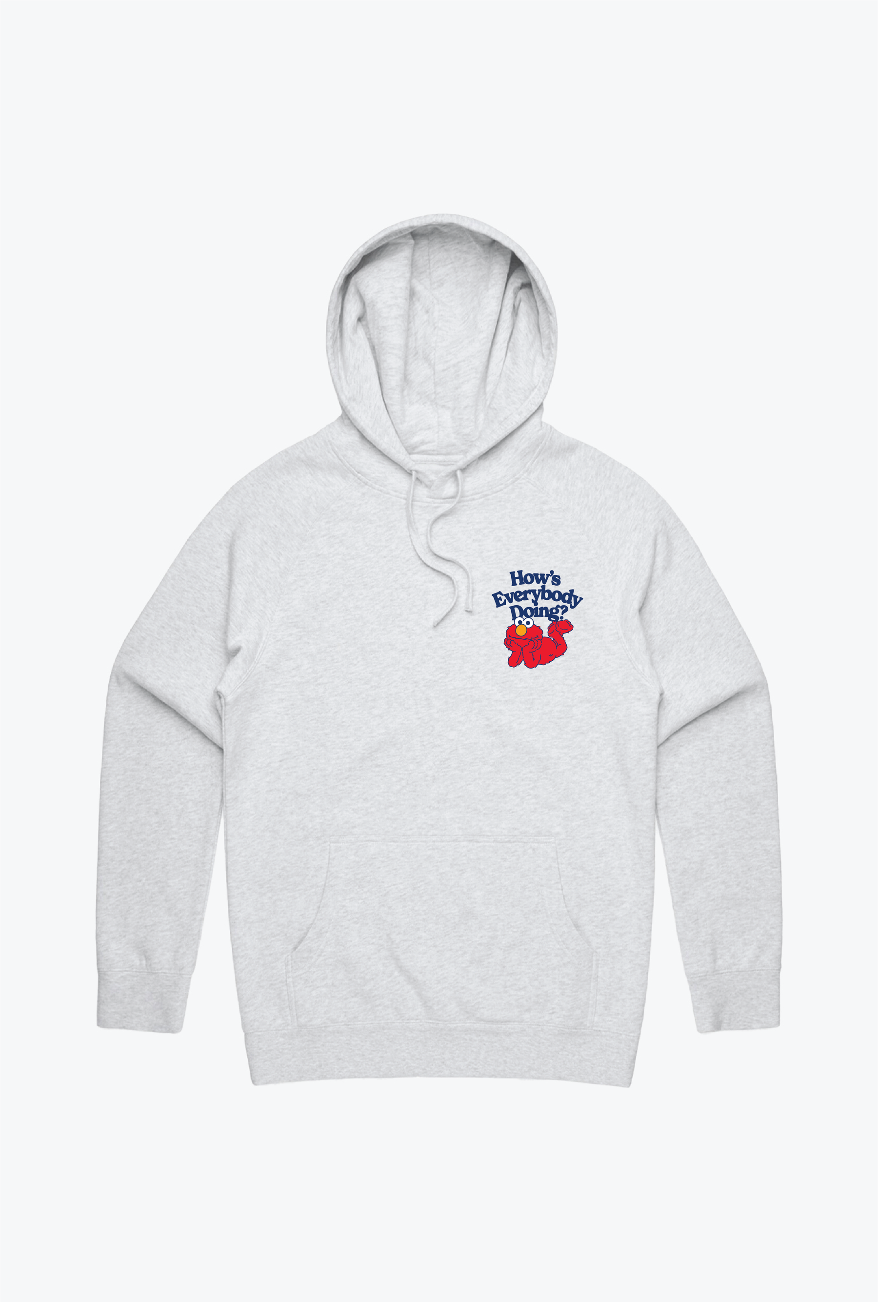 How's Everybody Doing Elmo Hoodie - Ash Grey