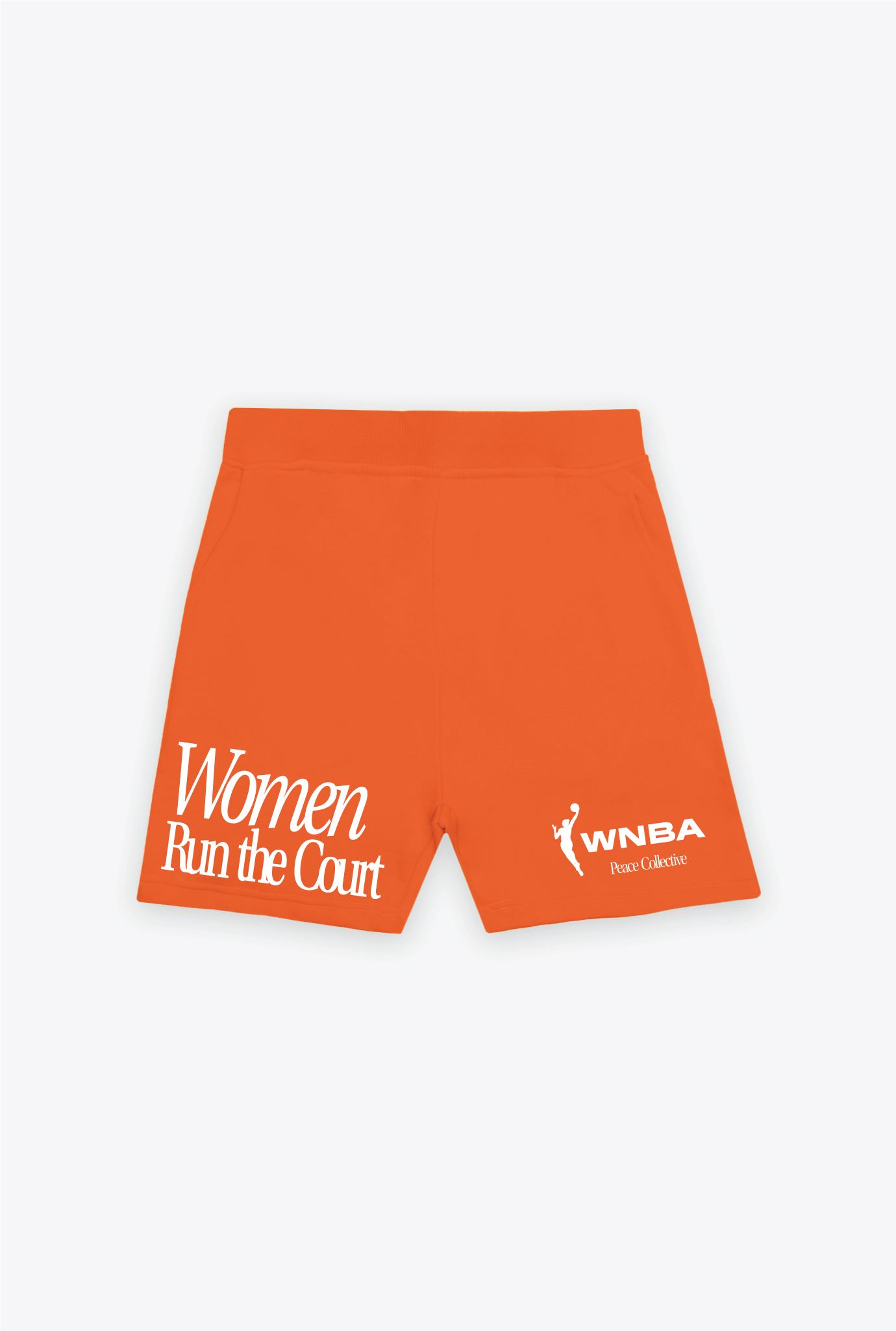 Women Run the Court  Shorts - Orange