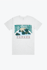 British Columbia Spirit Bear Vintage T-Shirt - Asche