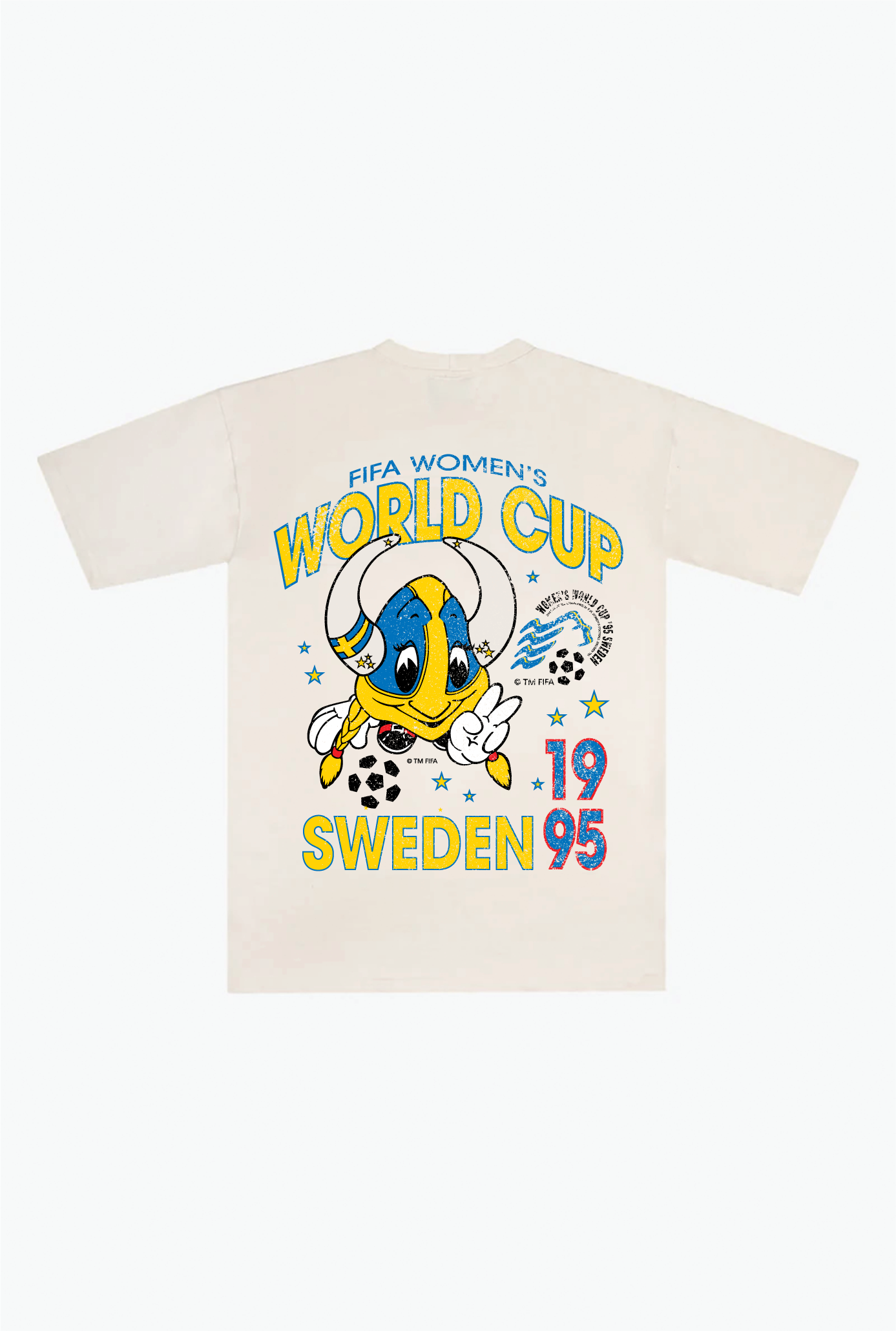 Sweden 95 World Cup Vintage Premium T-Shirt - Ivory