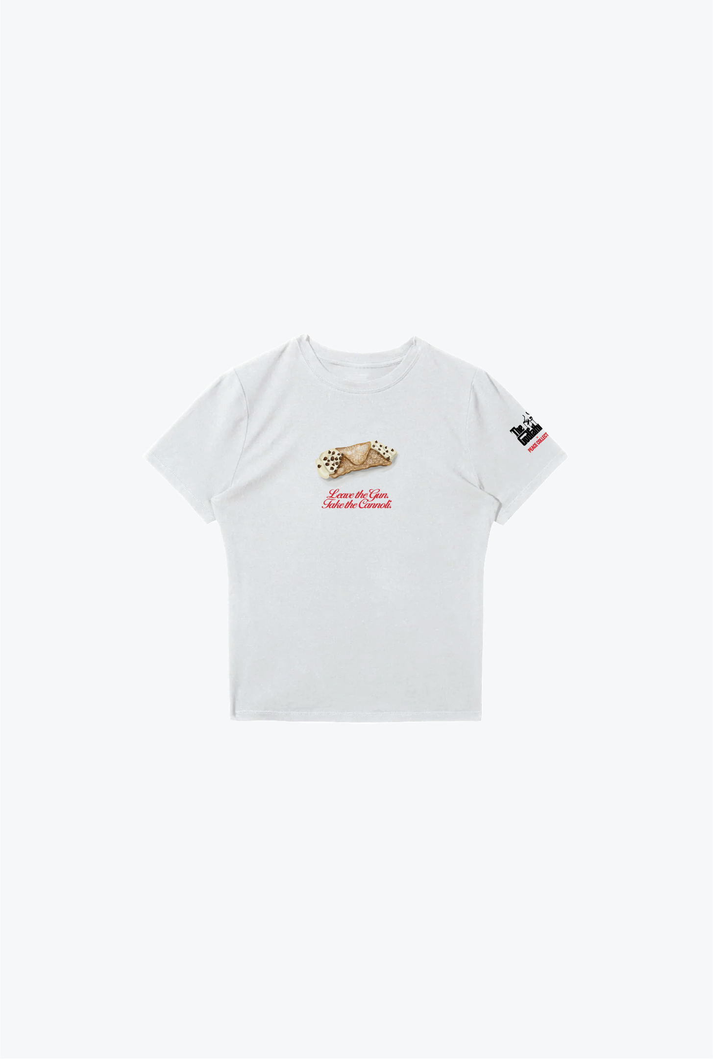P/C x The Godfather Baby Tee - White