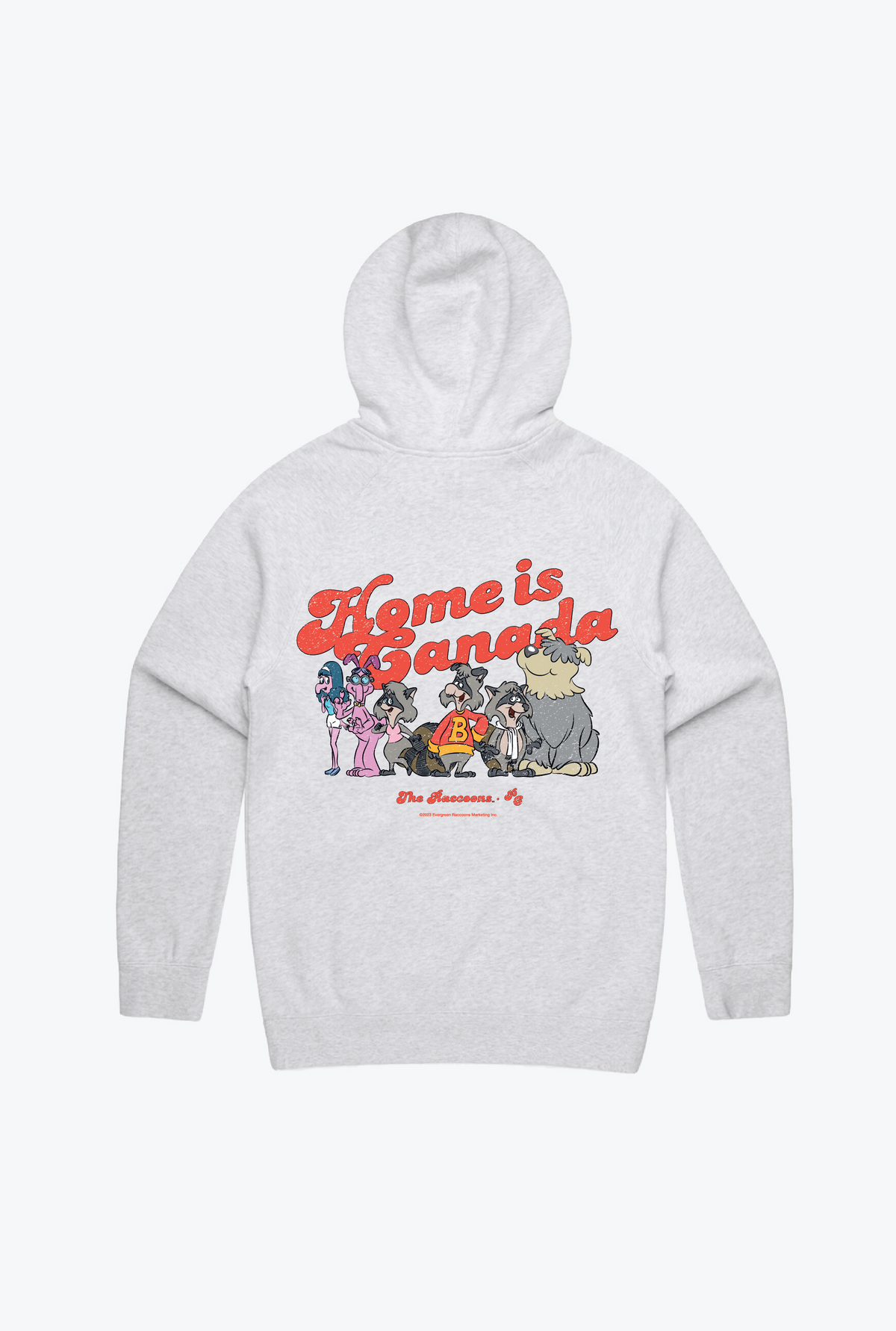 The Raccoons Home is Canada Hoodie - Ash