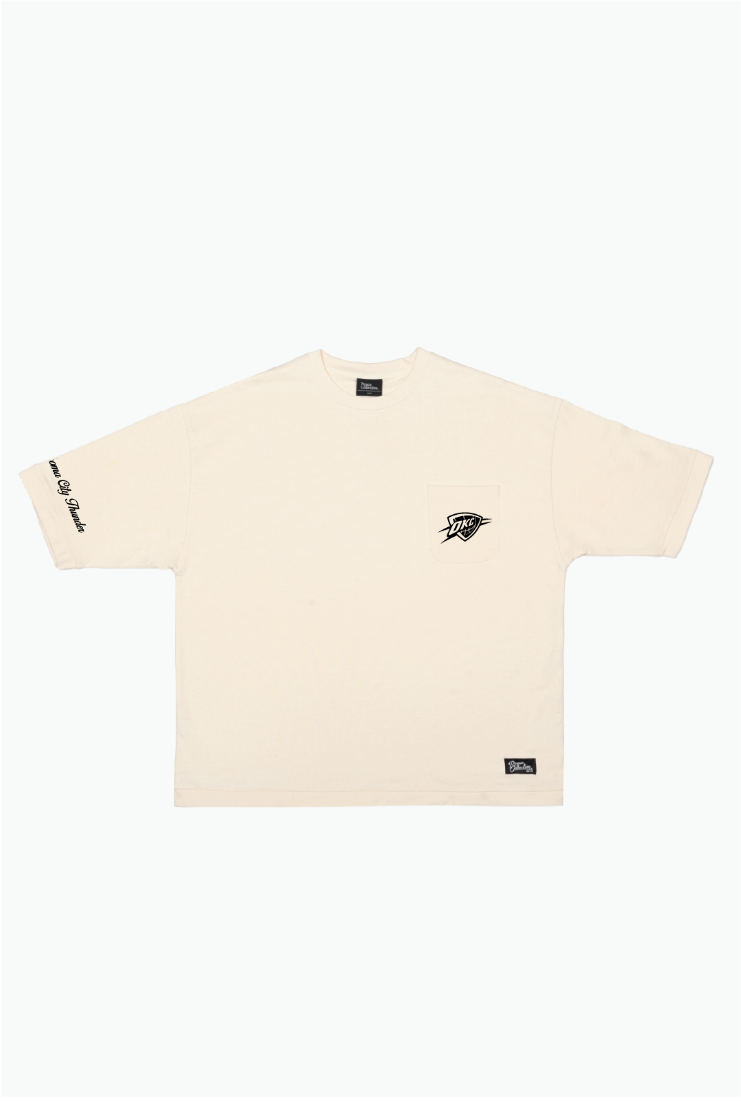 T-shirt à poche épais style preppy Oklahoma City Thunder - Ivoire