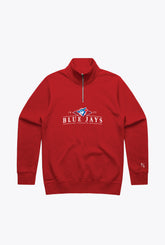 Toronto Blue Jays Quarter Zip - Red