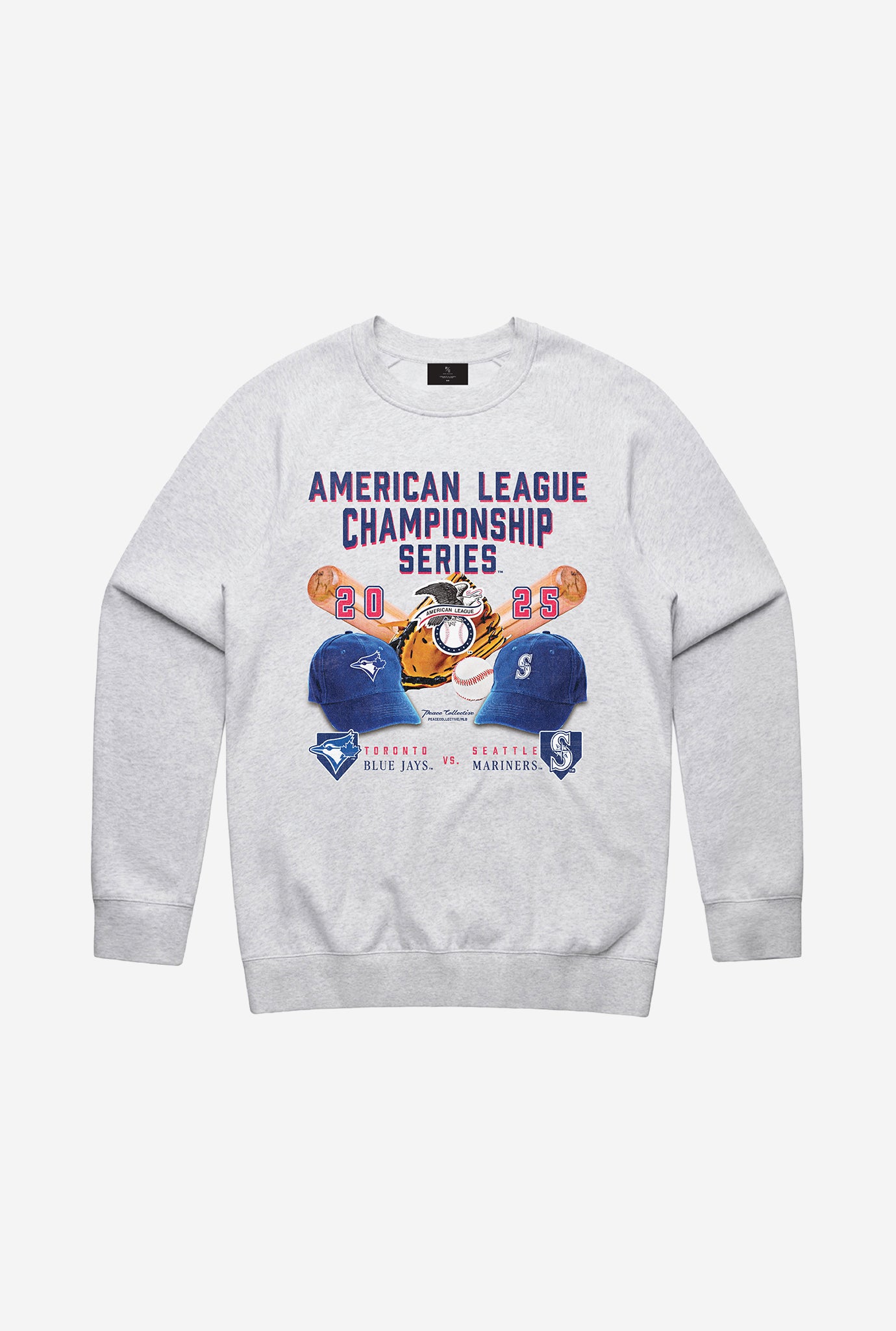 ALCS 2025: Toronto Blue Jays vs. Seattle Mariners Crewneck - Ash