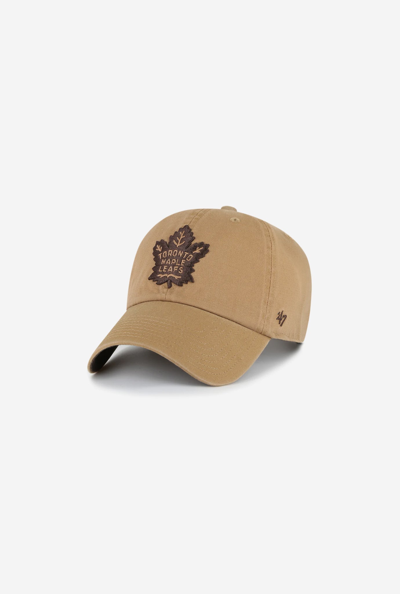 Toronto Maple Leafs Clean Up Cap - Dune/Chocolate