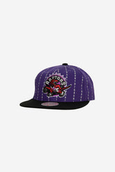 Toronto Raptors City Pinstripe Deadstock Snapback - Purple