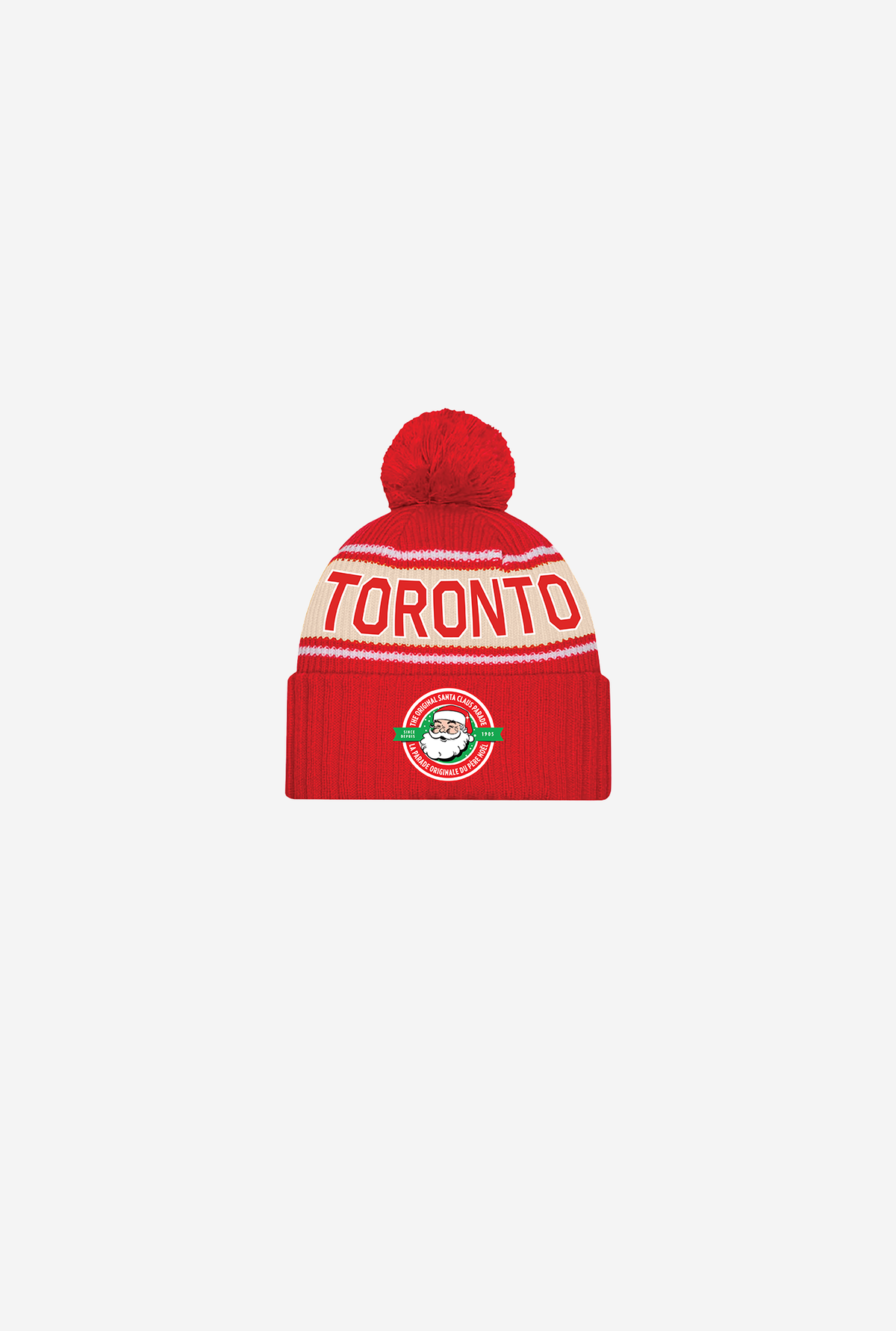 Toronto Santa Claus Parade Beanie - Ivory / Red