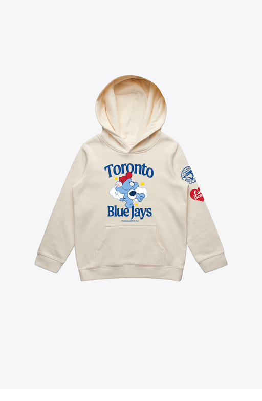 Toronto Blue Jays x Care Bears Champion Kids Hoodie - Ivory