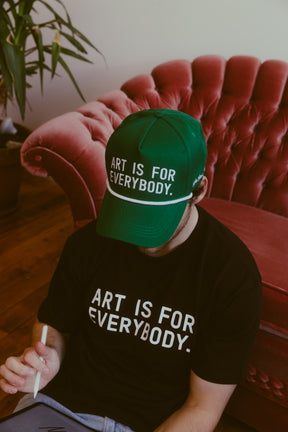 P/C x Keith Haring Art is for Everybody A-Frame Cap - Kelly Green