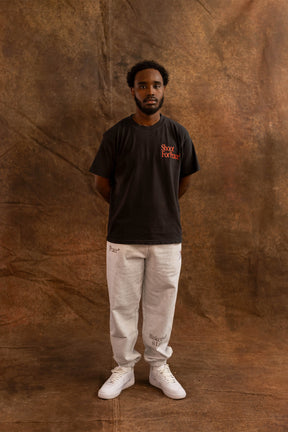 NBA x Shoot For Peace Garment Dyed Heavyweight T-Shirt - Black