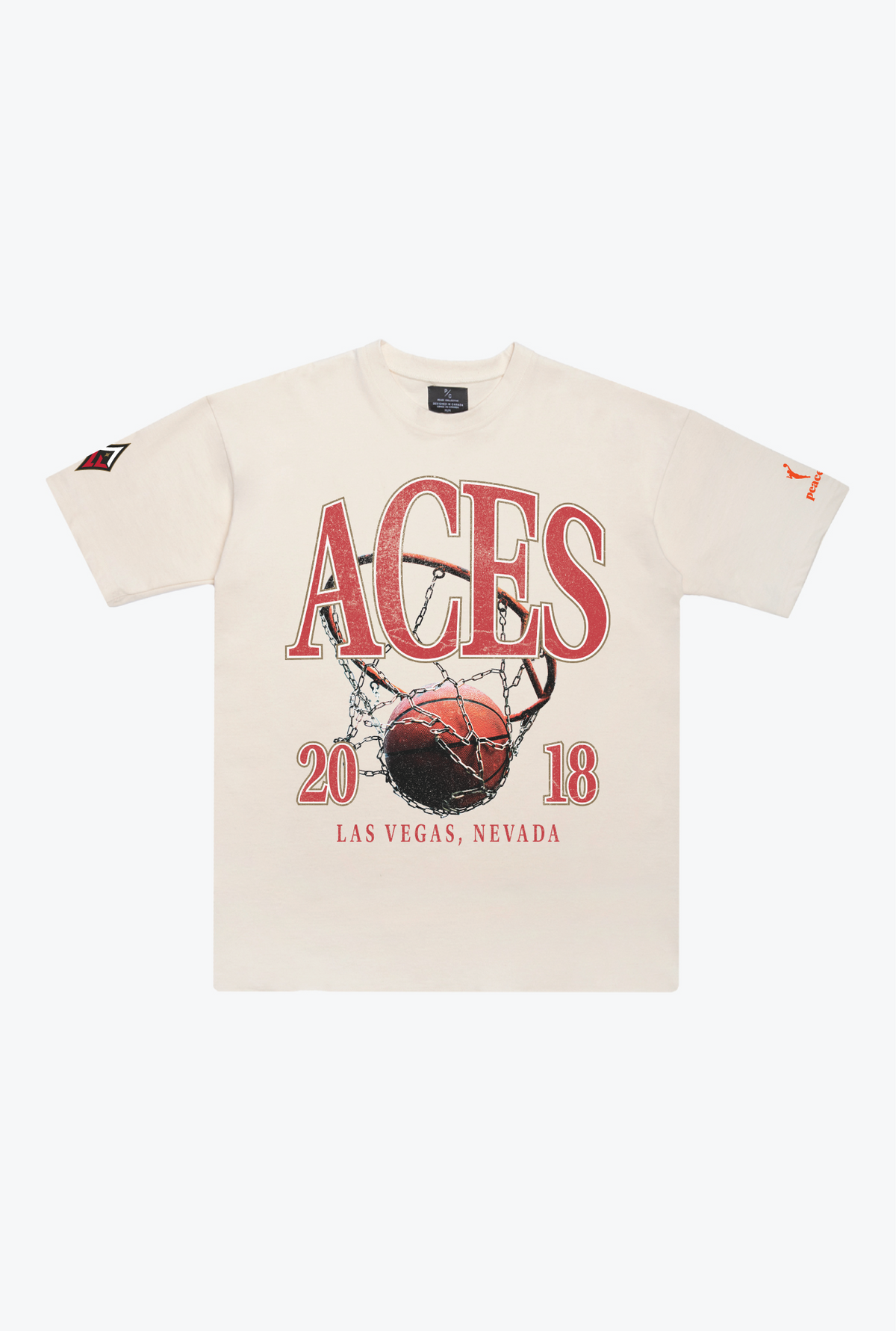 Las Vegas Aces Vintage Heavyweight T-Shirt - Ivory