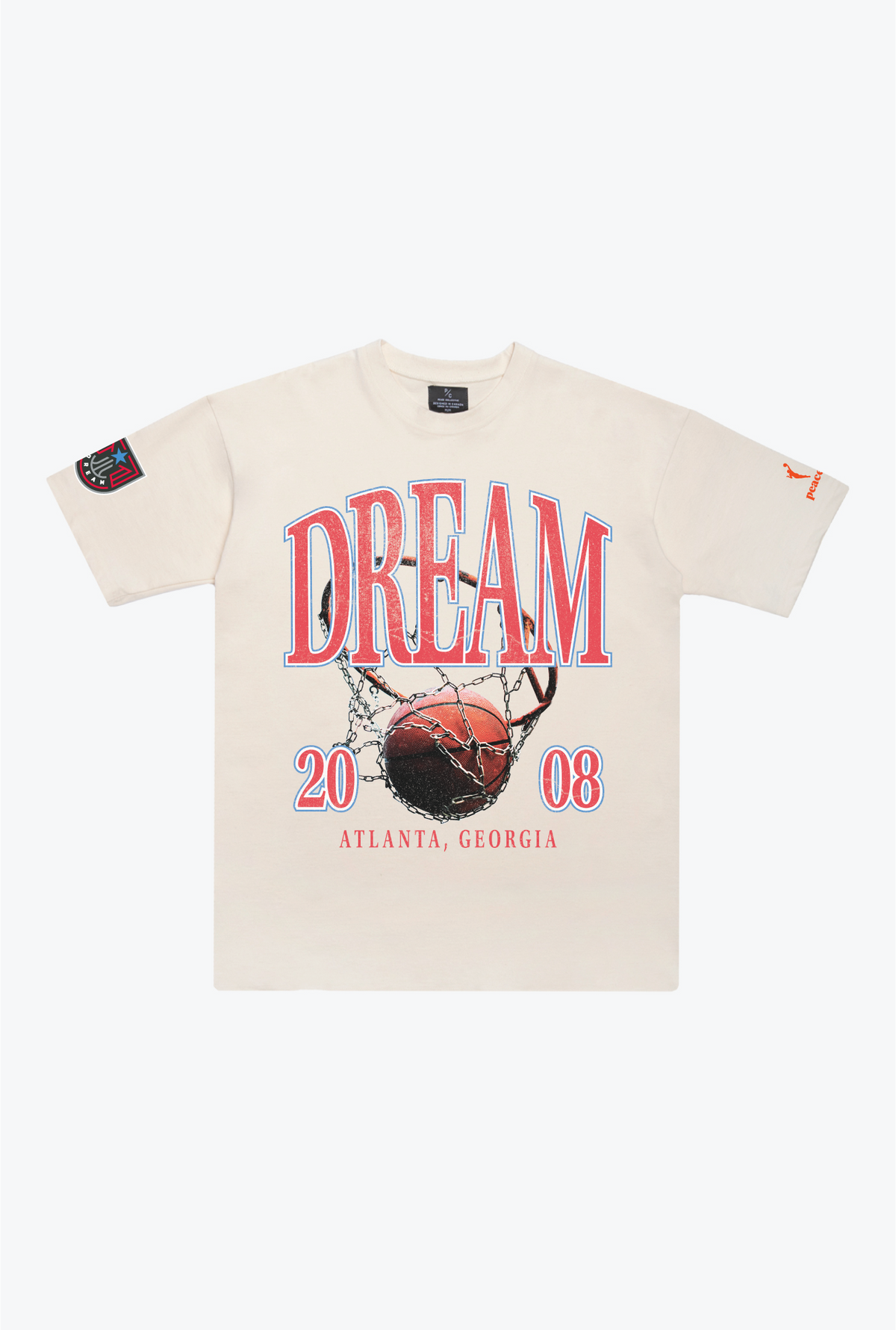 Atlanta Dream Vintage Heavyweight T-Shirt - Ivory