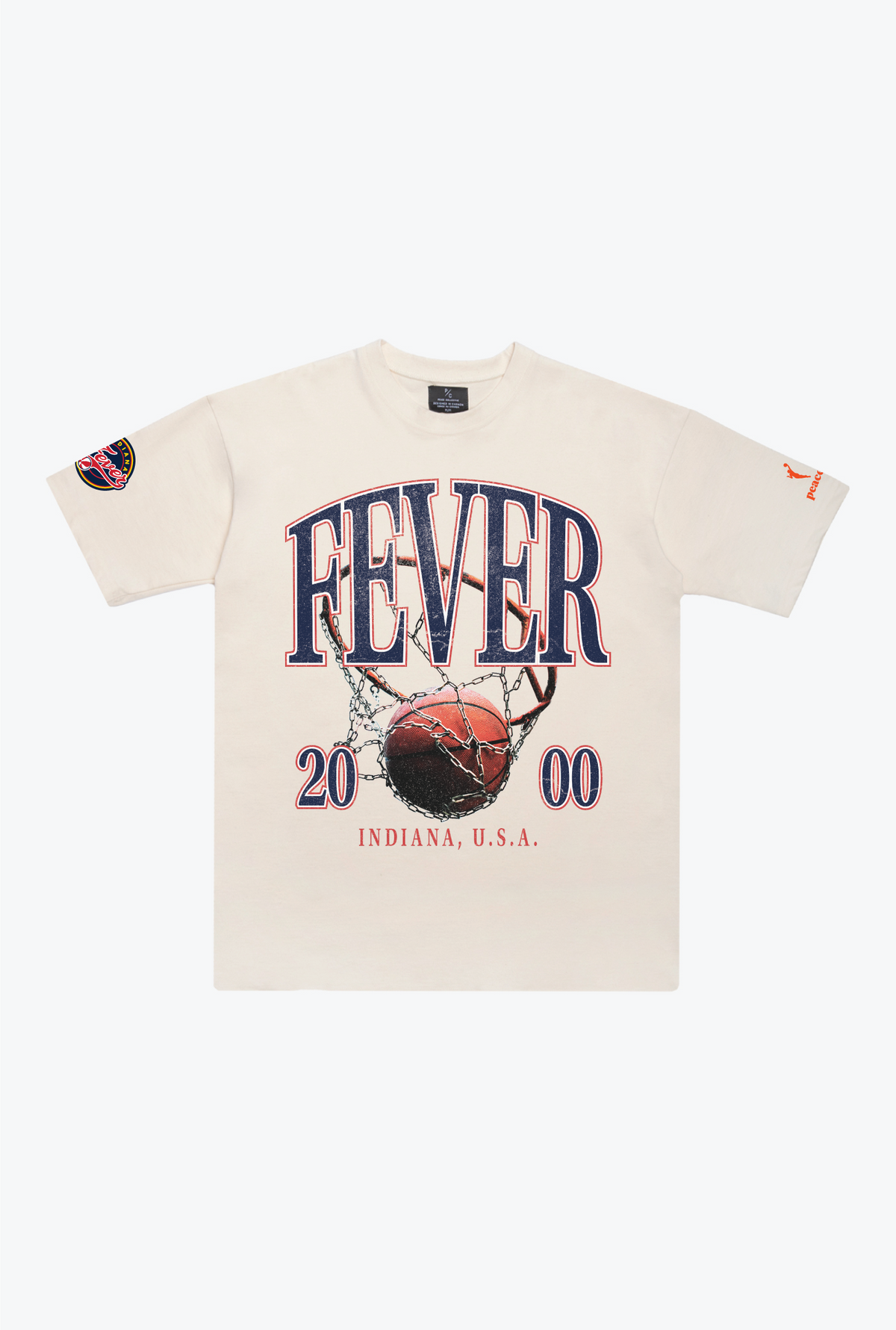 Indiana Fever Vintage Heavyweight T-Shirt - Ivory
