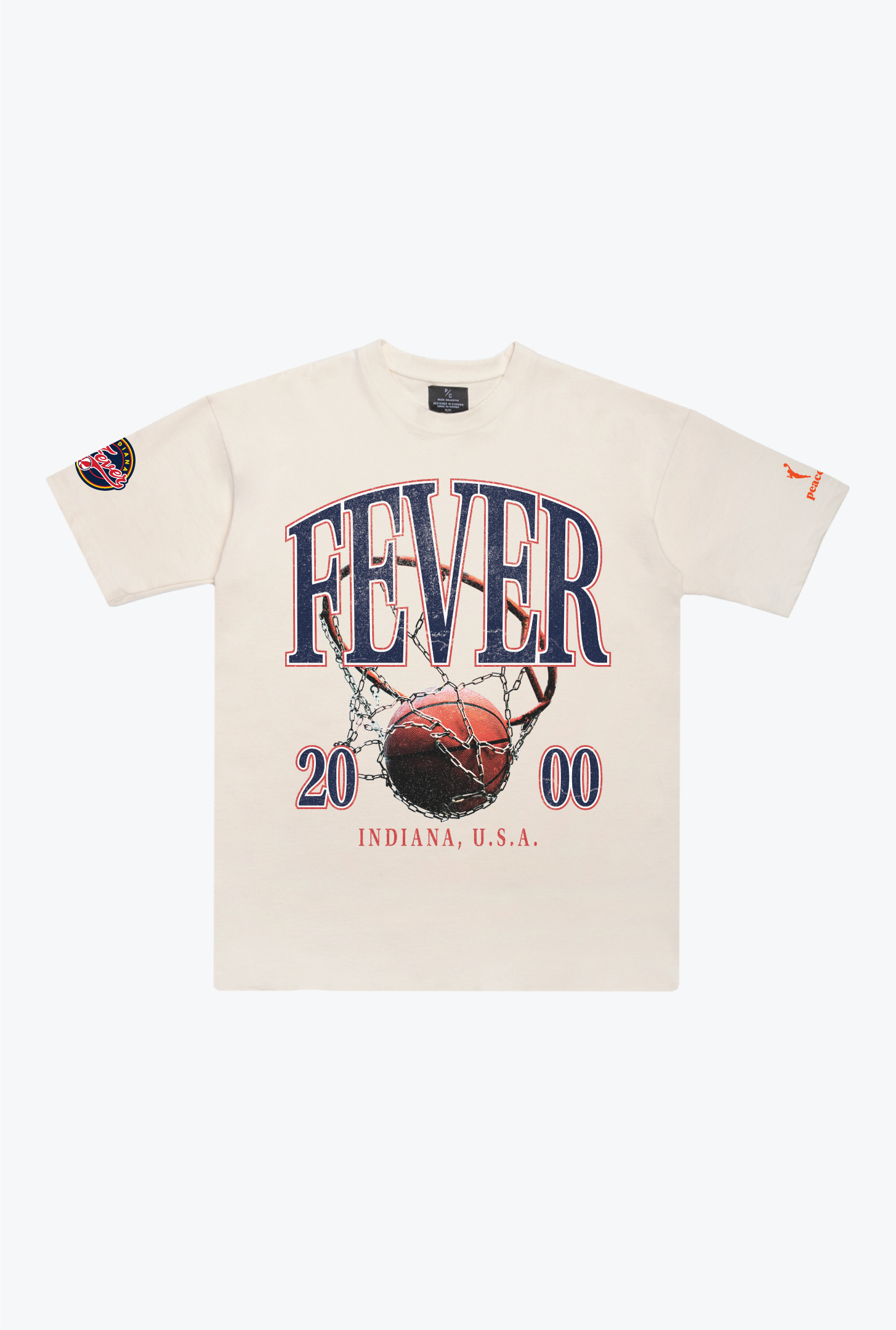 Indiana Fever Vintage Heavyweight T-Shirt - Ivory