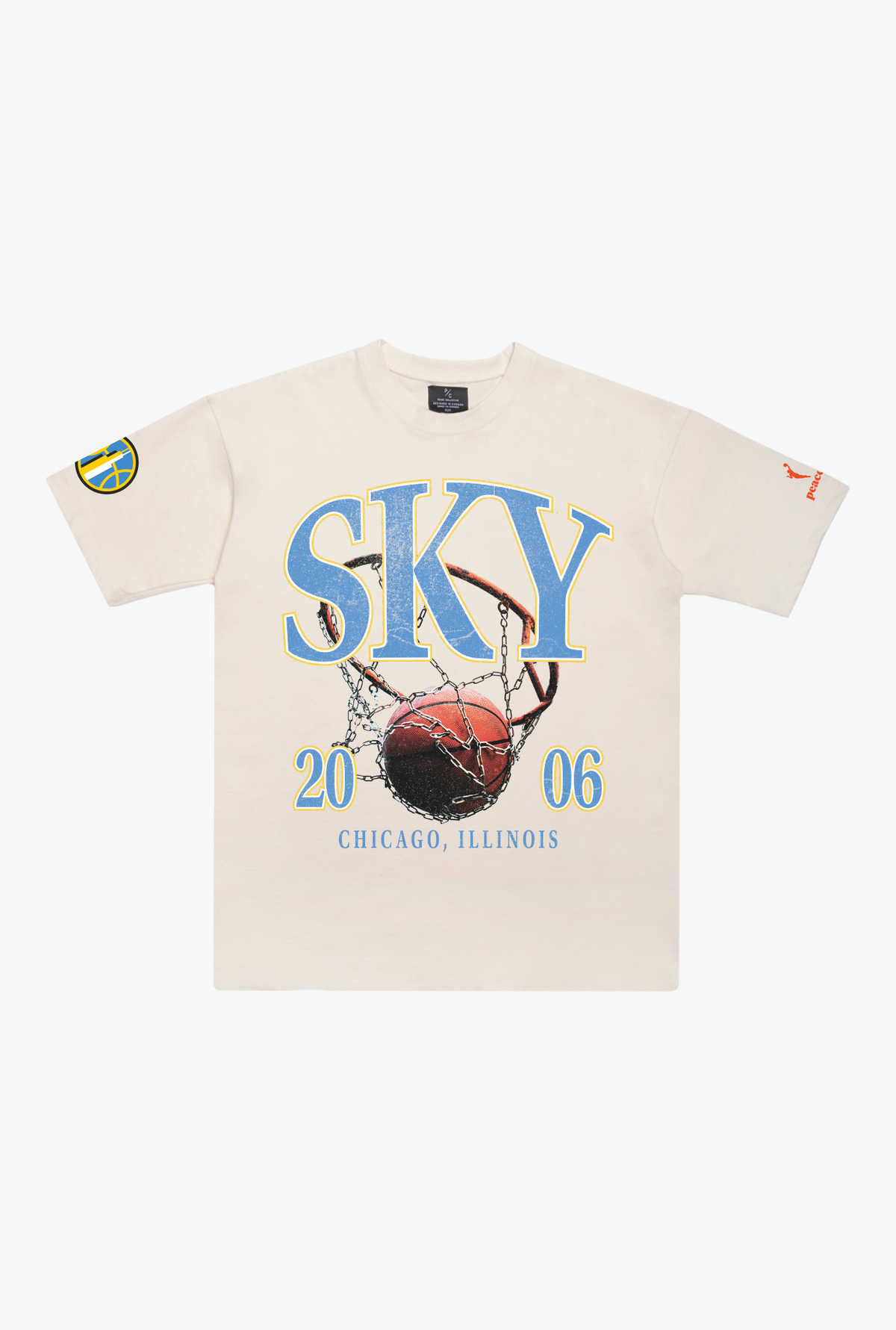 Chicago Sky Vintage Heavyweight T-Shirt - Ivory