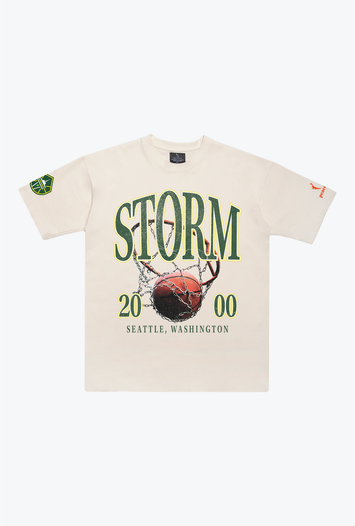 Seattle Storm Vintage Heavyweight T-Shirt - Ivory