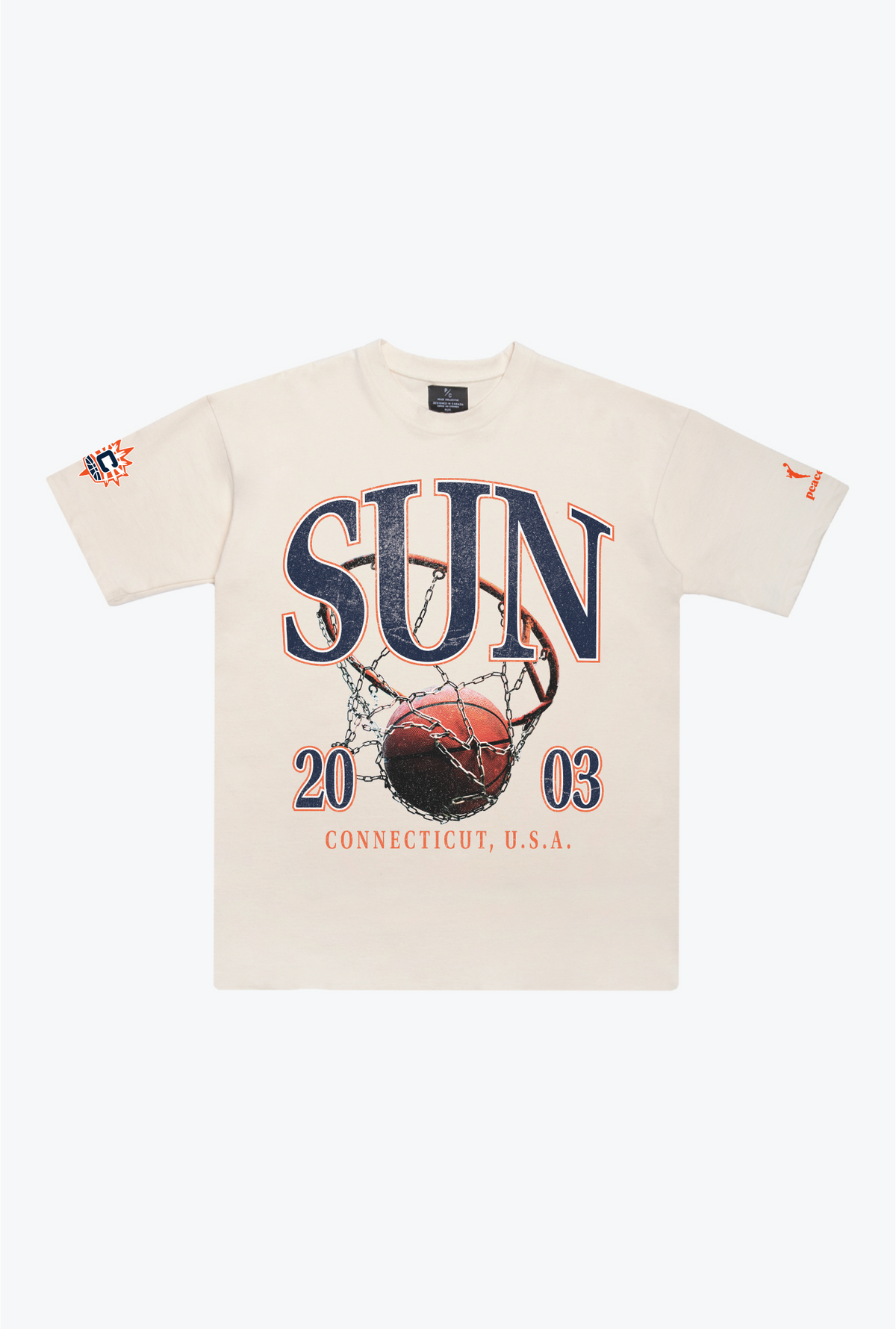 Connecticut Sun Vintage Heavyweight T-Shirt - Ivory