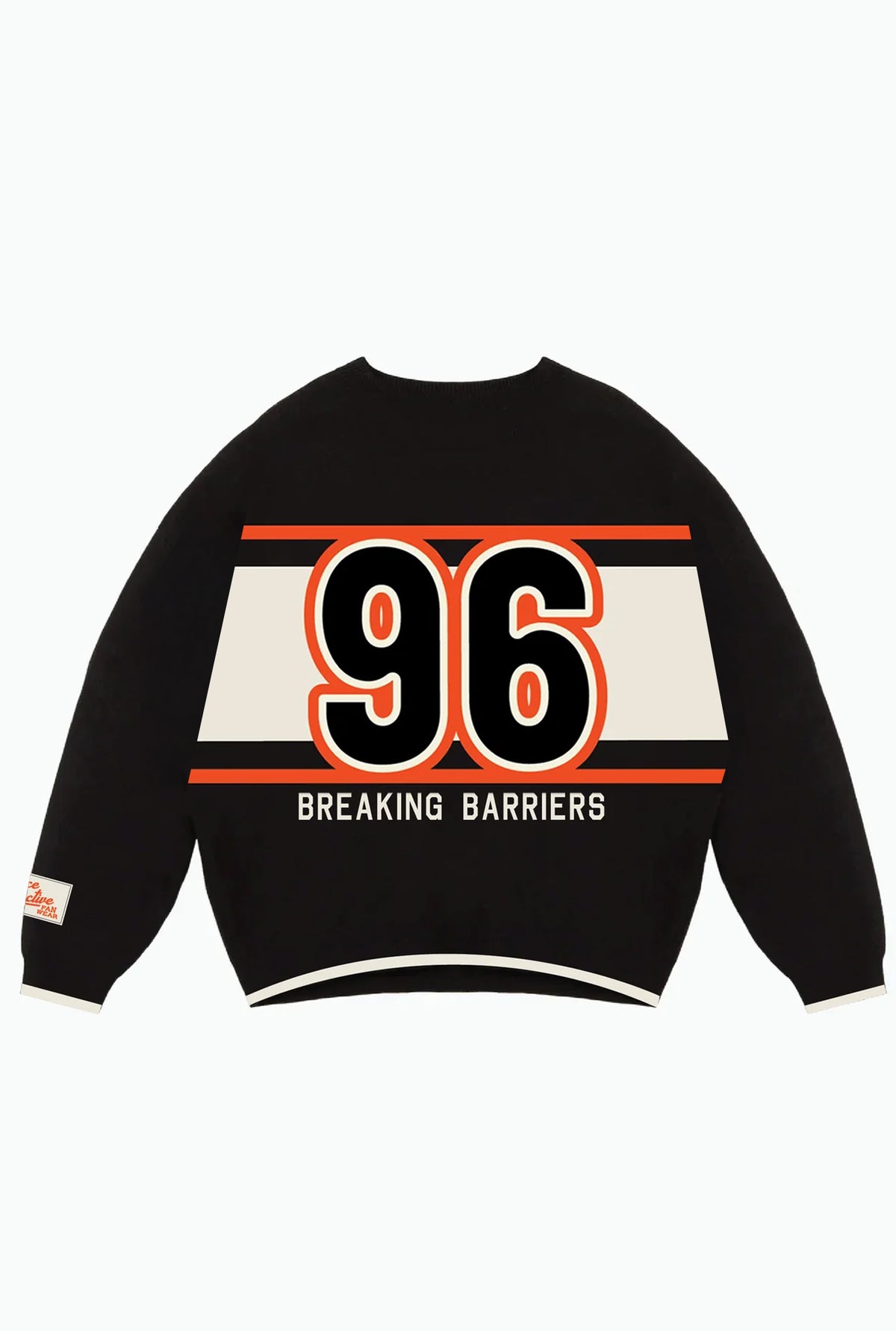 WNBA Since 96 Knit Sweater - Ivory / Fire Orange