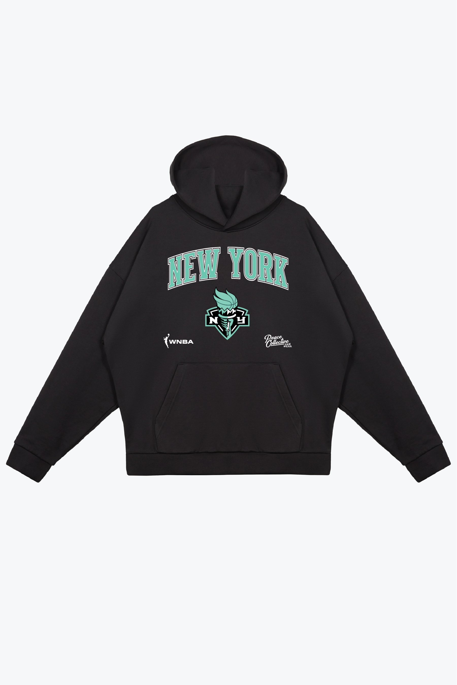 New York Liberty Heavyweight Hoodie - Black