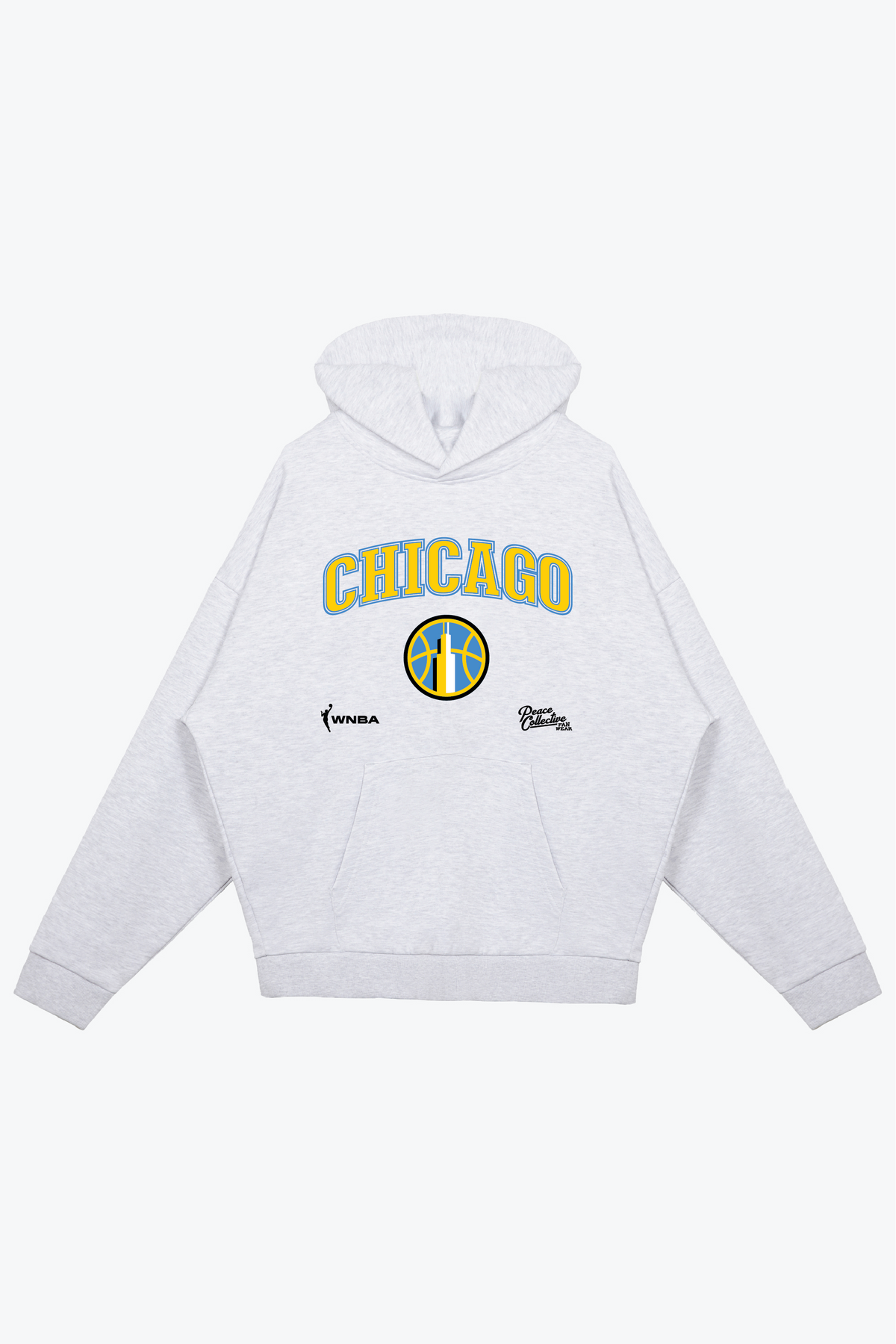 Chicago Sky Heavyweight Hoodie - Ash
