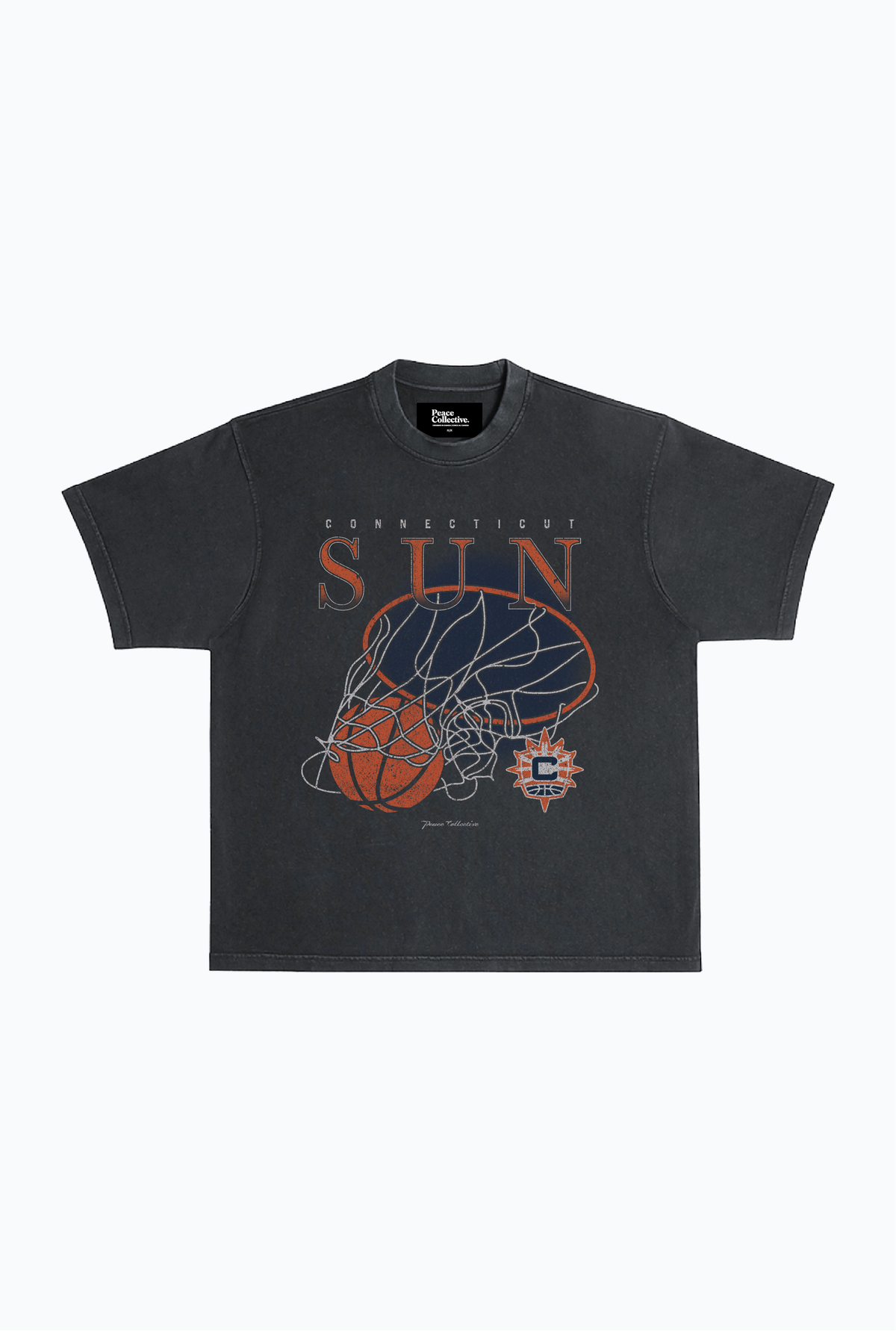 Connecticut Sun Heavyweight T-Shirt - Off Black