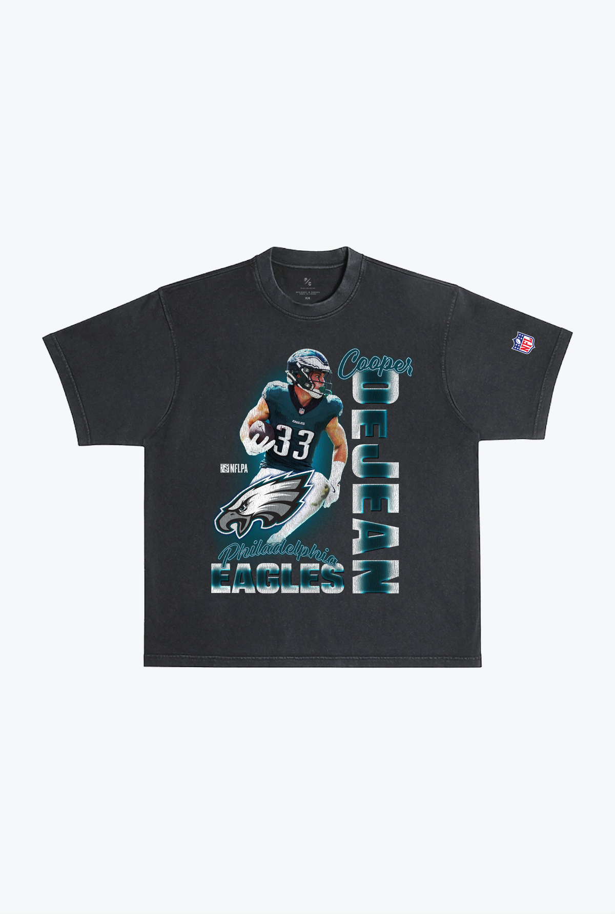 Cooper DeJean Heavyweight Garment Dyed T-Shirt - Black