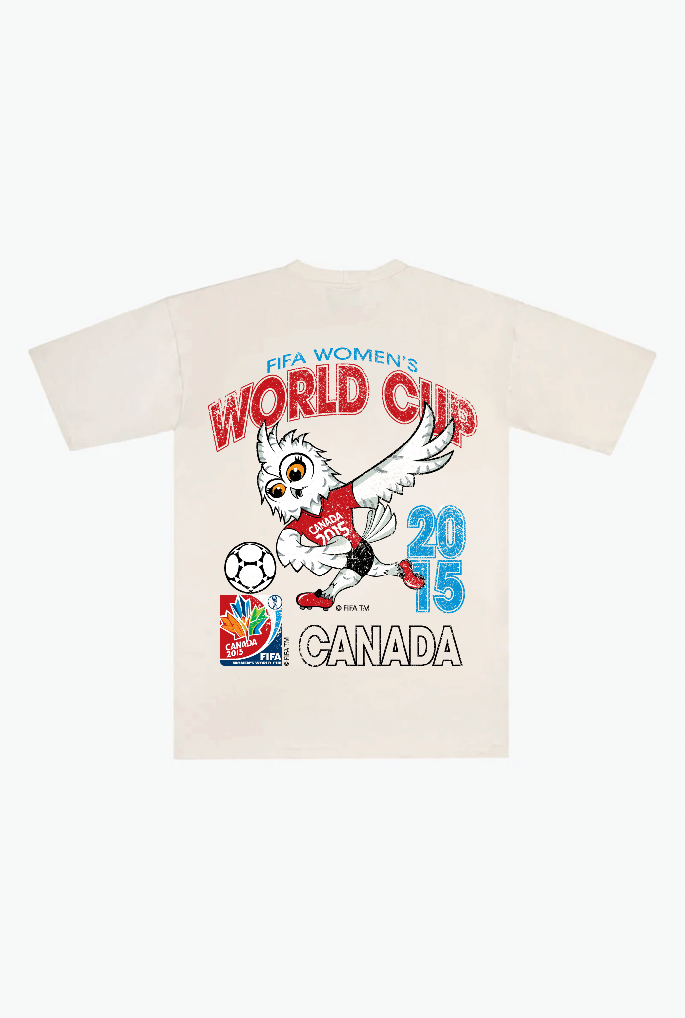 Canada 2015 World Cup Vintage Premium T-Shirt - Ivory