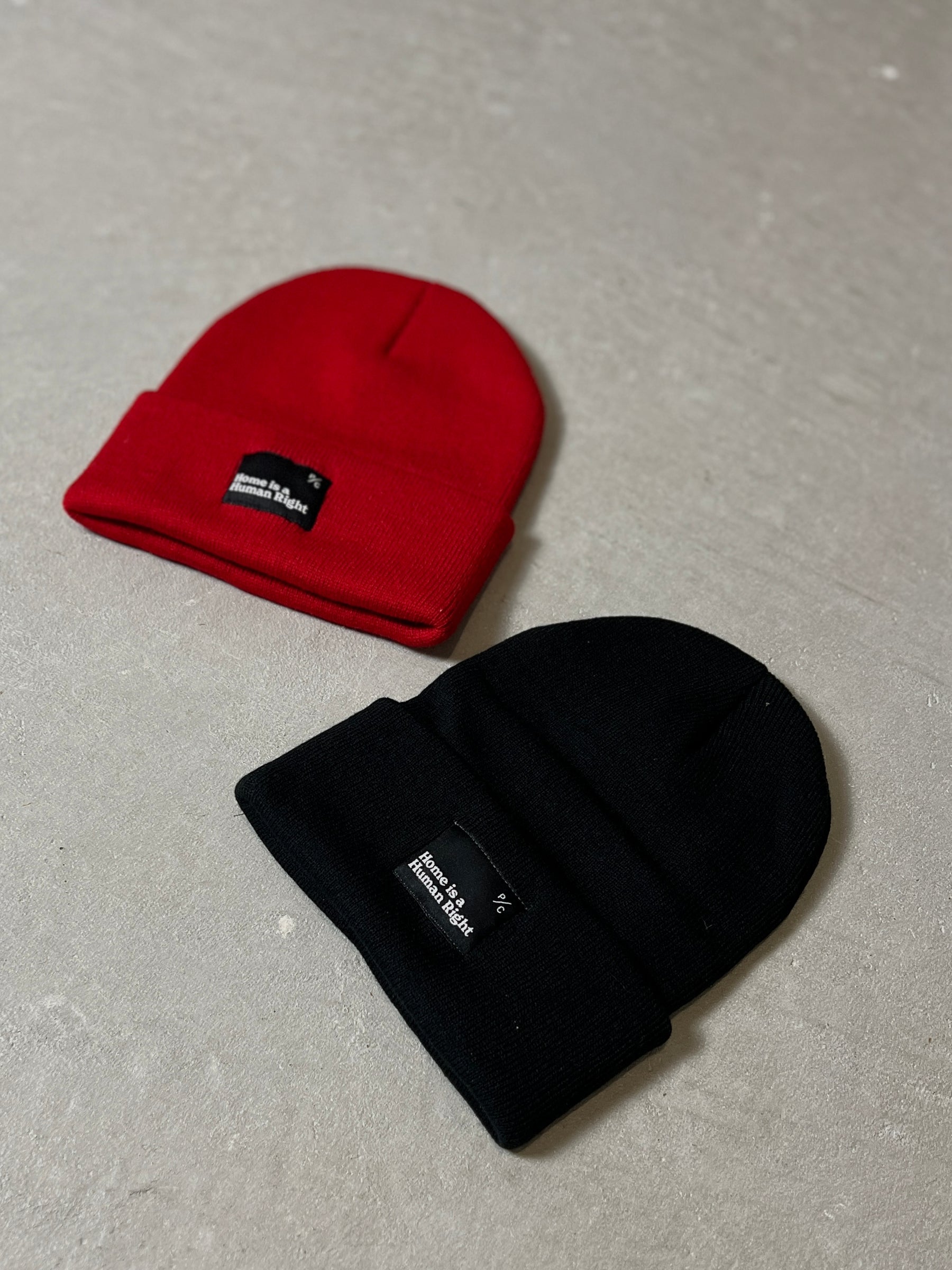 Home is a Human Right Toque - Red