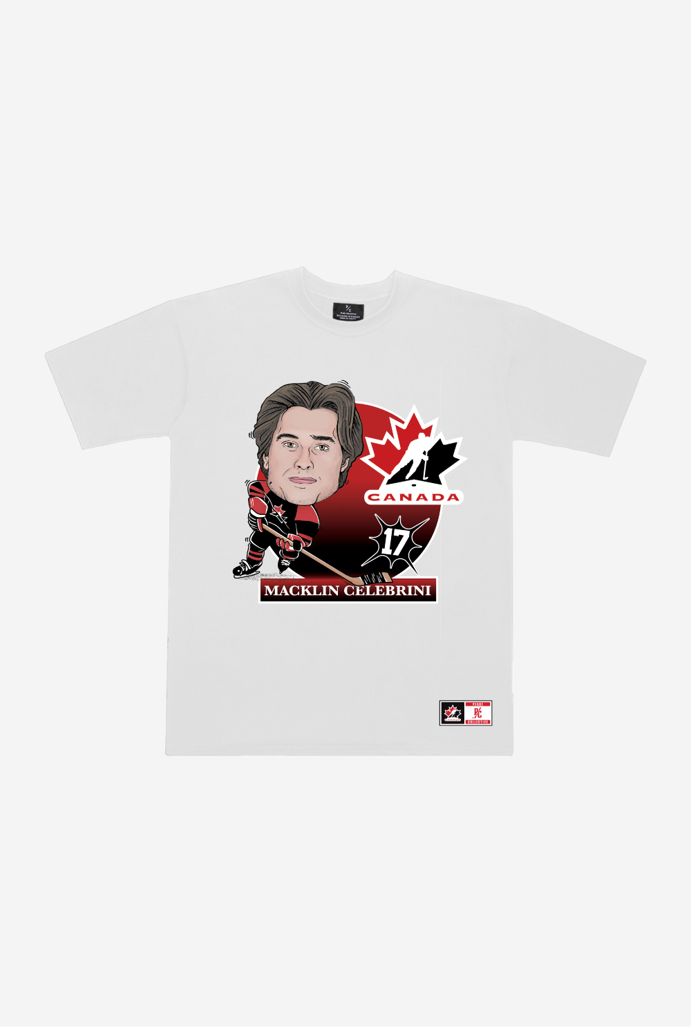 Hockey Canada Macklin Celebrini Heavyweight T-Shirt - White