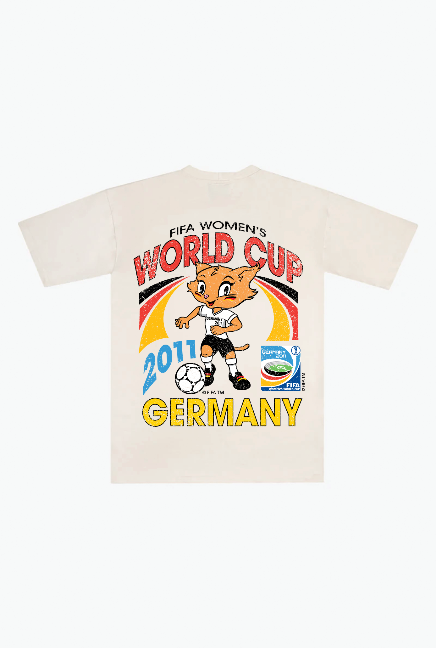 Germany 2011 World Cup Vintage Premium T-Shirt - ivory