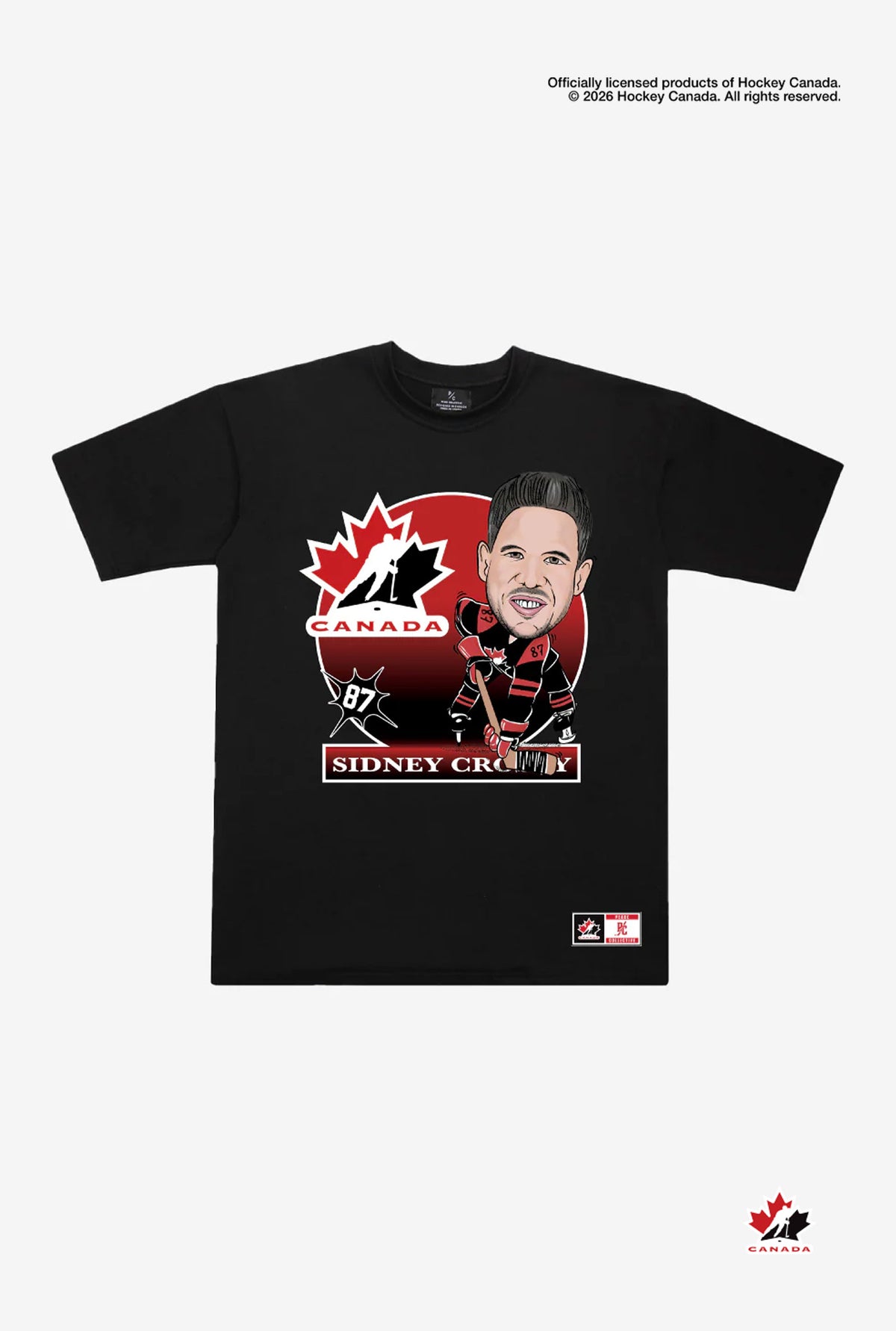 Hockey Canada Sidney Crosby Heavyweight T-Shirt - Black