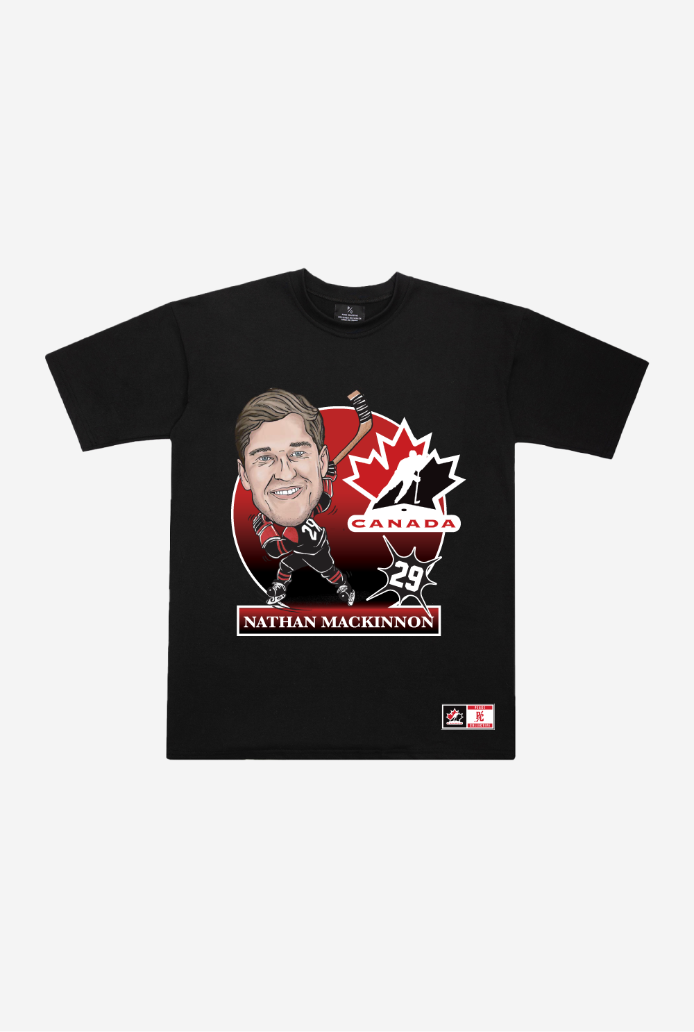Hockey Canada Nathan MacKinnon Heavyweight T-Shirt - Black