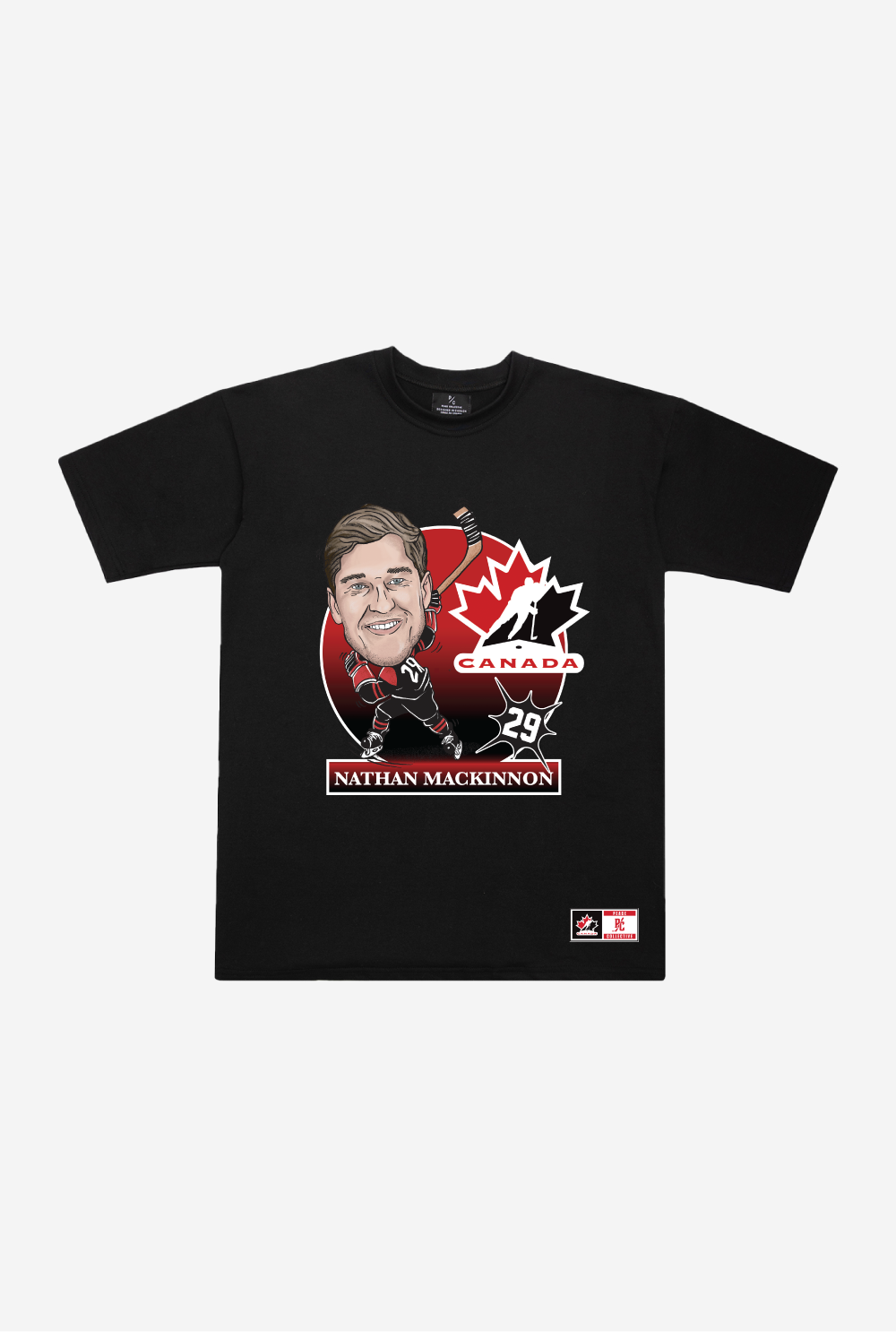 Hockey Canada Nathan MacKinnon Heavyweight T-Shirt - Black