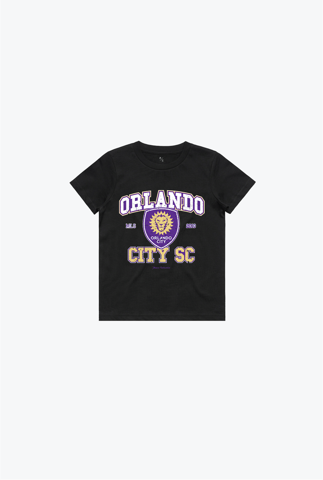 Orlando City SC Vintage Washed Kinder-T-Shirt - Schwarz