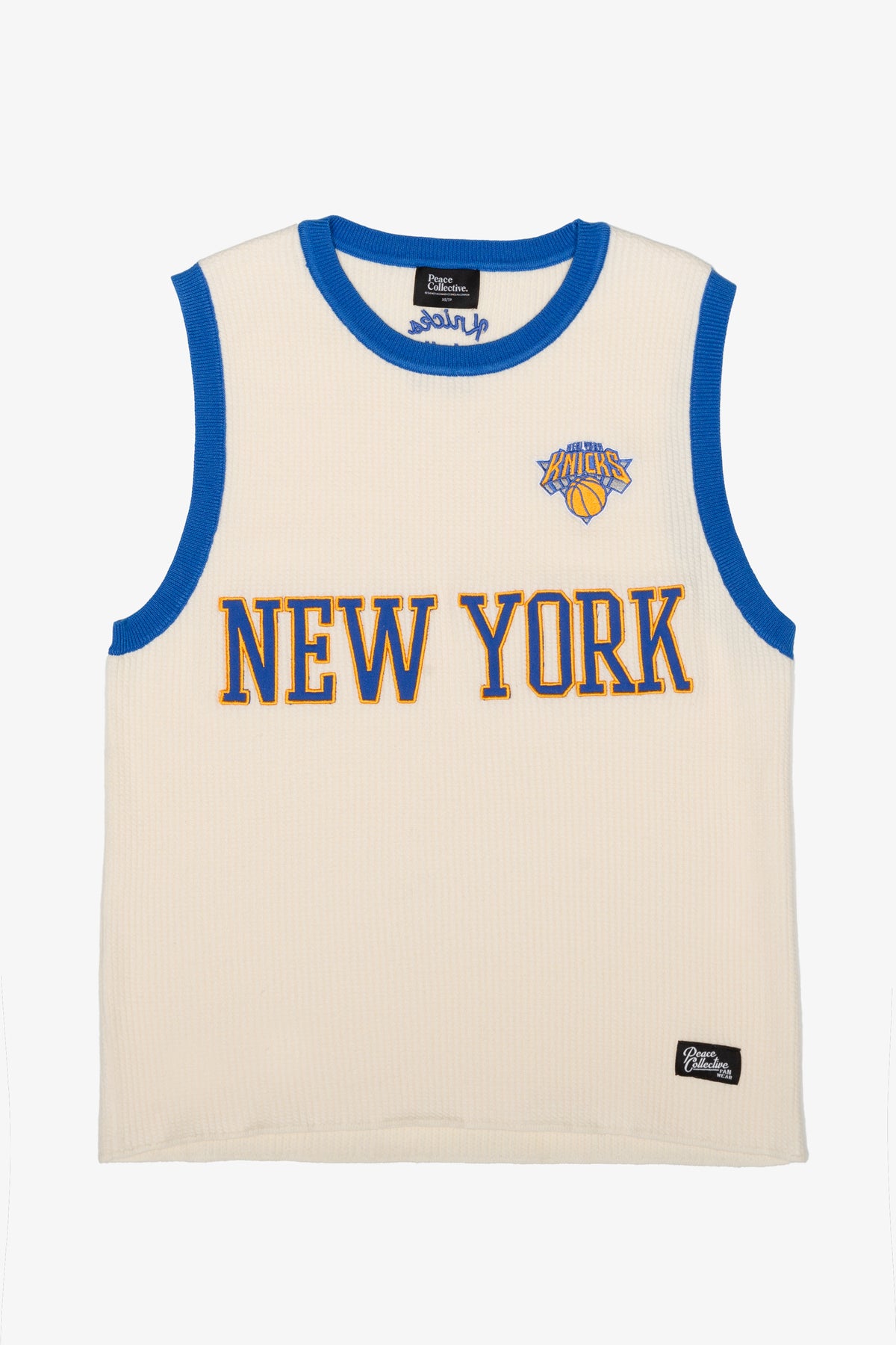 Maillot de basketball tricoté des Knicks de New York - Ivoire